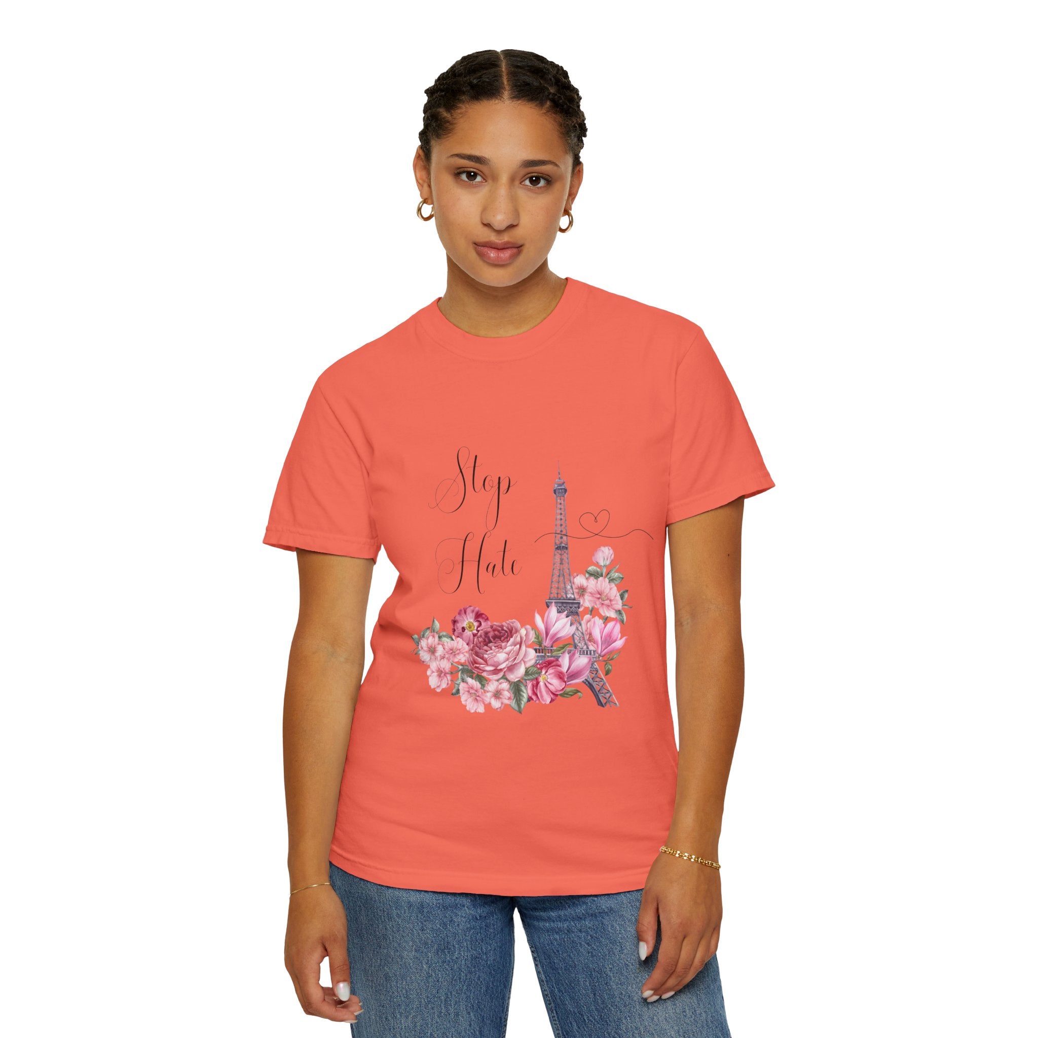 Paris Floral 'Stay Awhile' T-Shirt