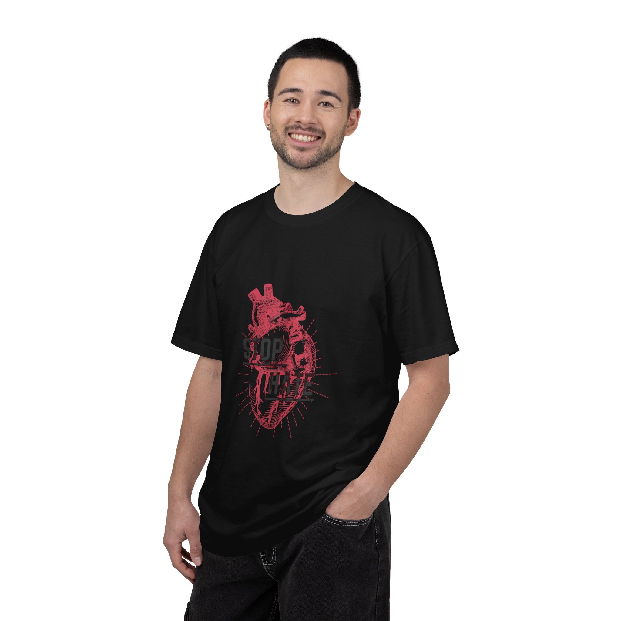 Stop Hate Heart T-Shirt — Anti-Hate Graphic Tee