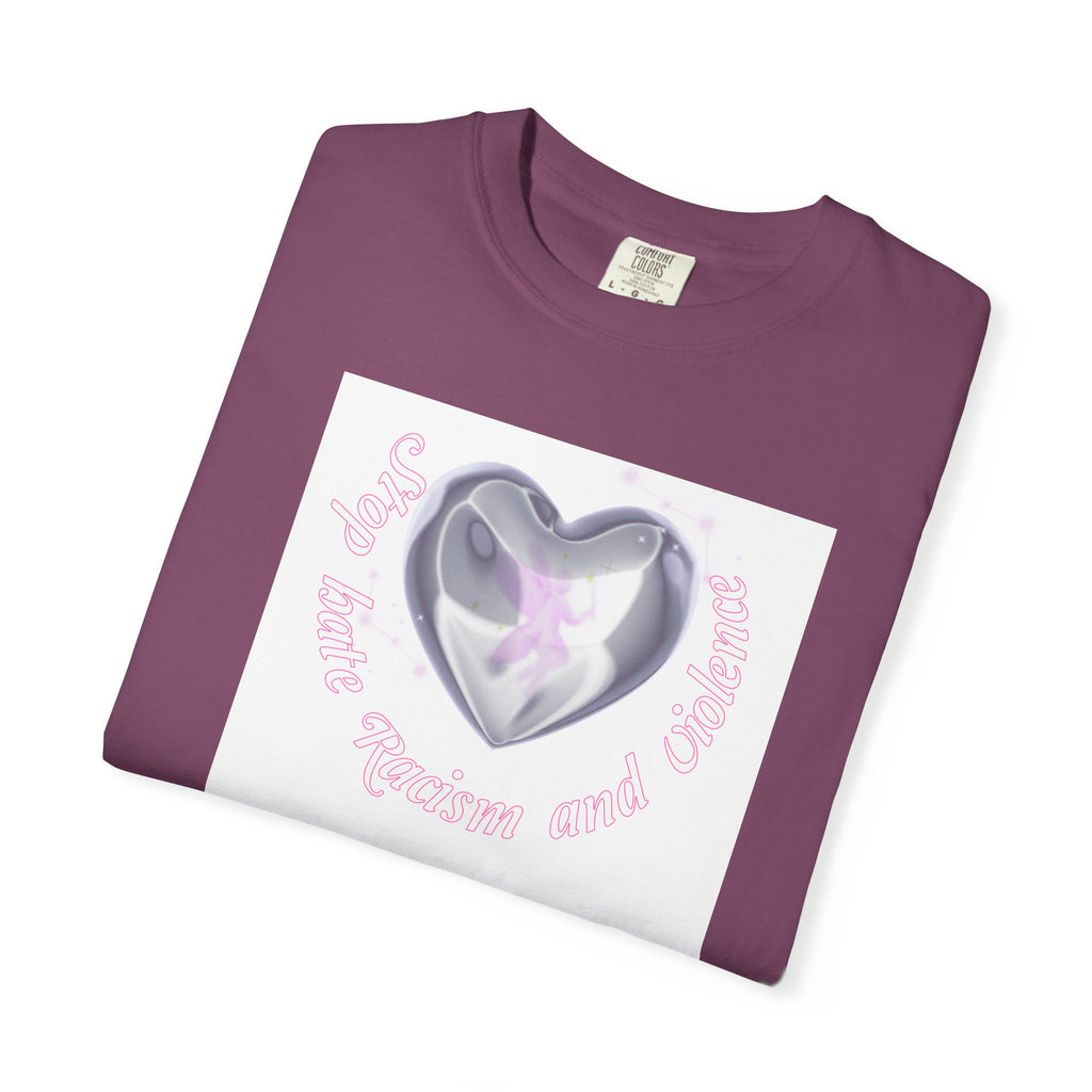 Heart Butterfly Tee — "Love, Hope, Passion and Patience" Graphic T-Shirt