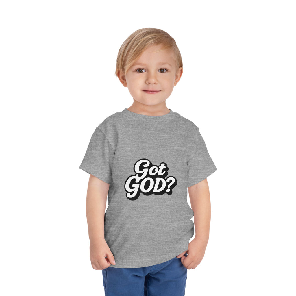 Toddler Tee — "Got GOD?" Christian Graphic Shirt for Kids