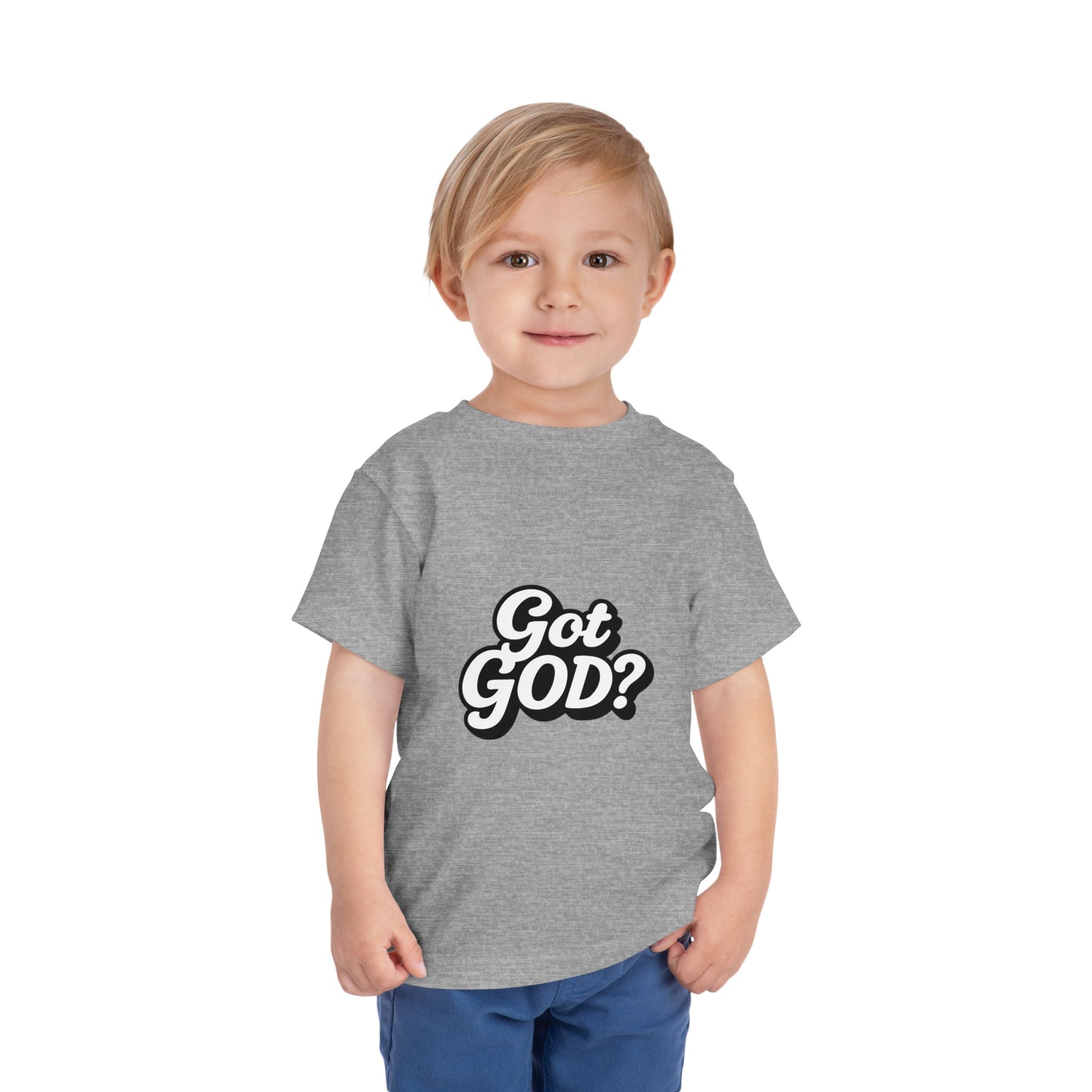 Toddler Tee — "Got GOD?" Christian Graphic Shirt for Kids