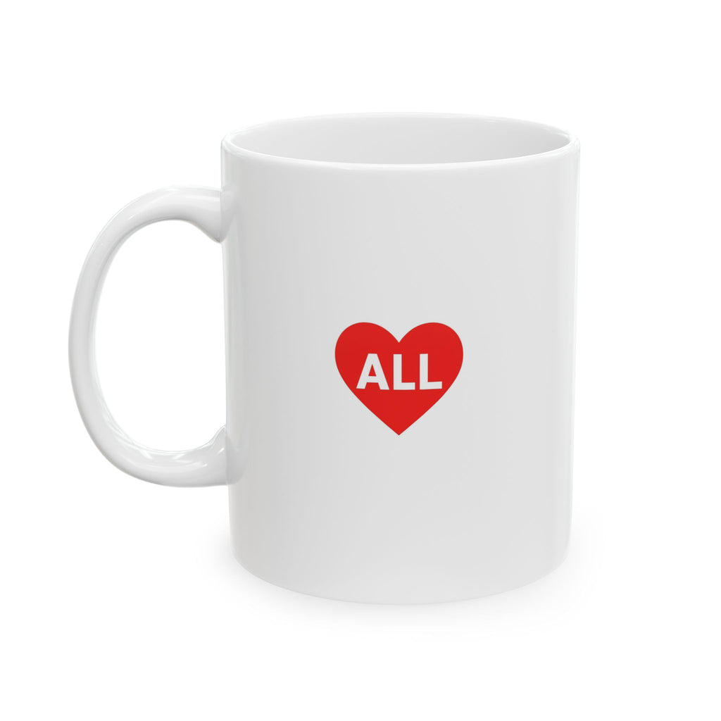 Ceramic Mug – Minimal Red Circle Graphic Coffee Tea Cup (11oz, 15oz)