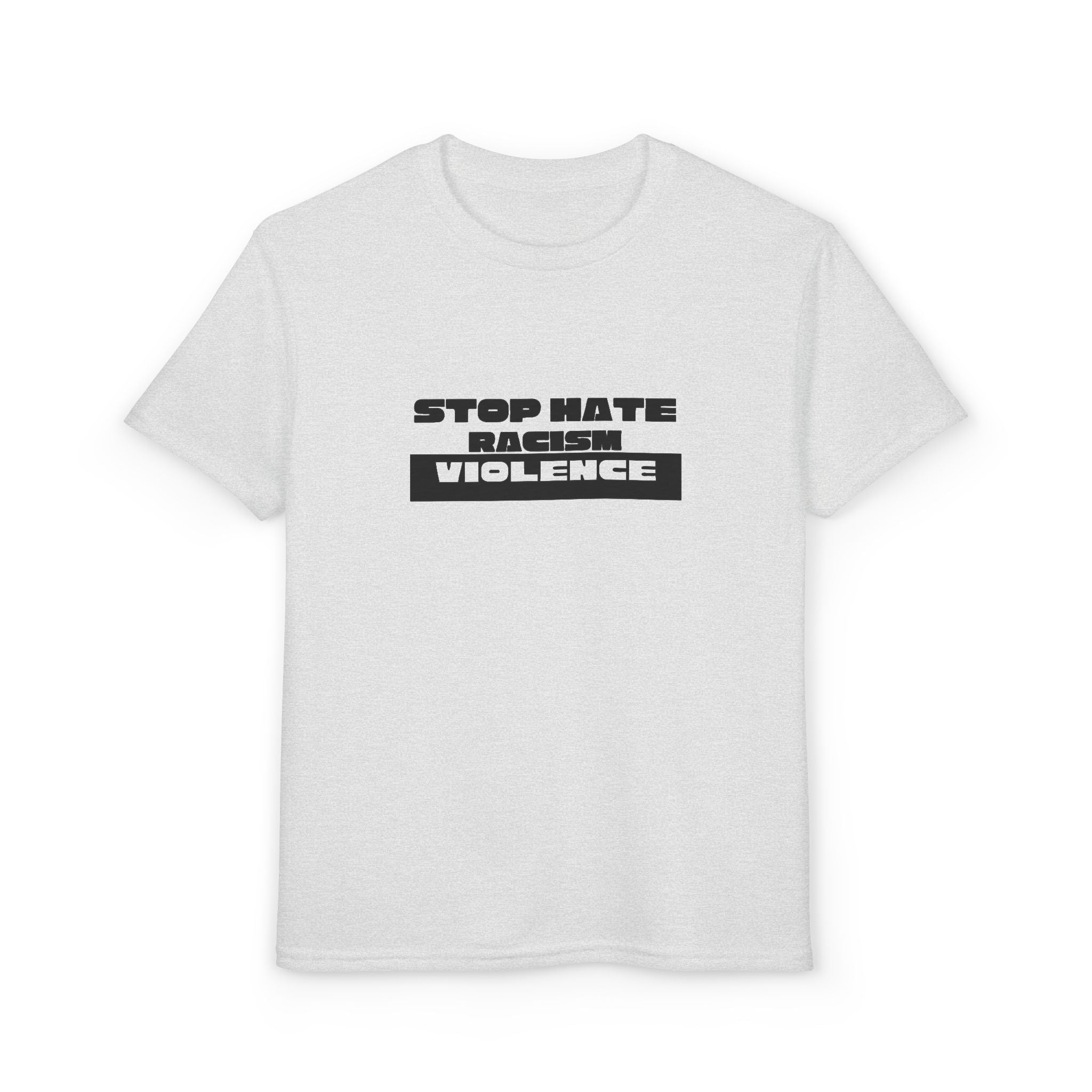 Youth T-Shirt — "Stop Hate, Stop Violence" Graphic Tee