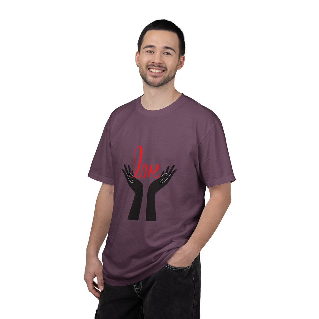 Love Hands T-Shirt — Minimalist Heart Hands Graphic Tee