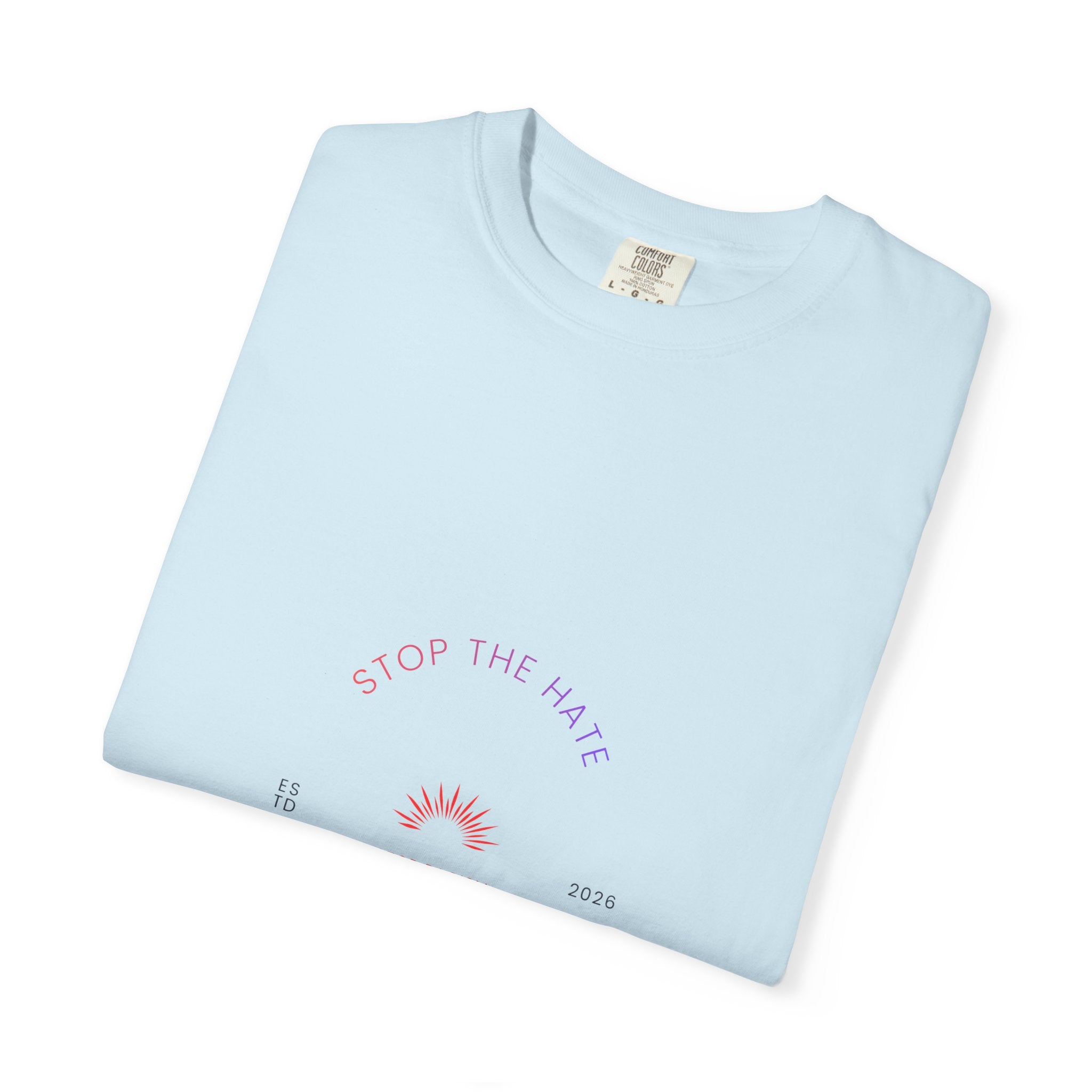Stop the Hate Stop the Violence T-Shirt — Peace Sunrise Graphic Tee