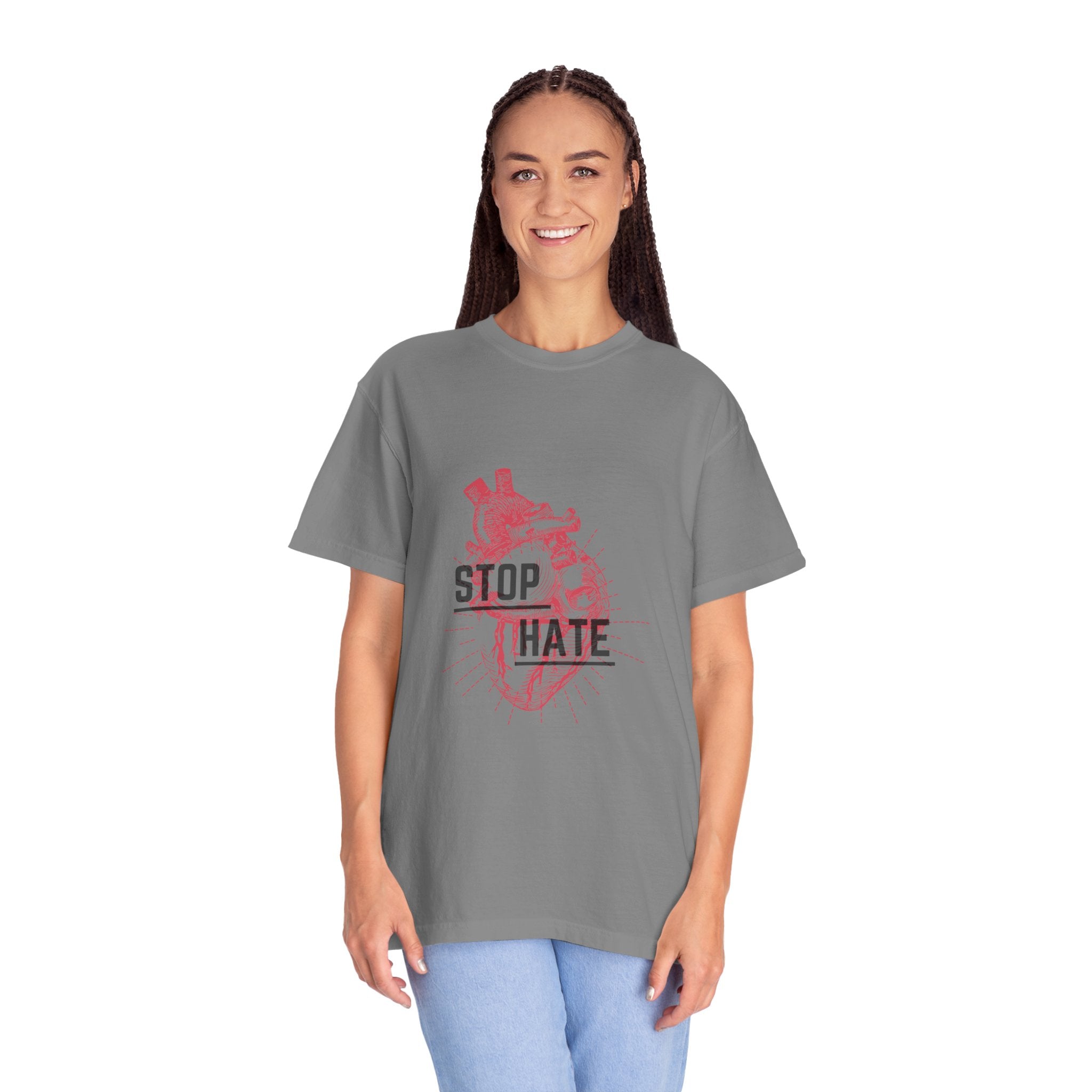 Stop Hate Heart T-Shirt — Anti-Hate Graphic Tee