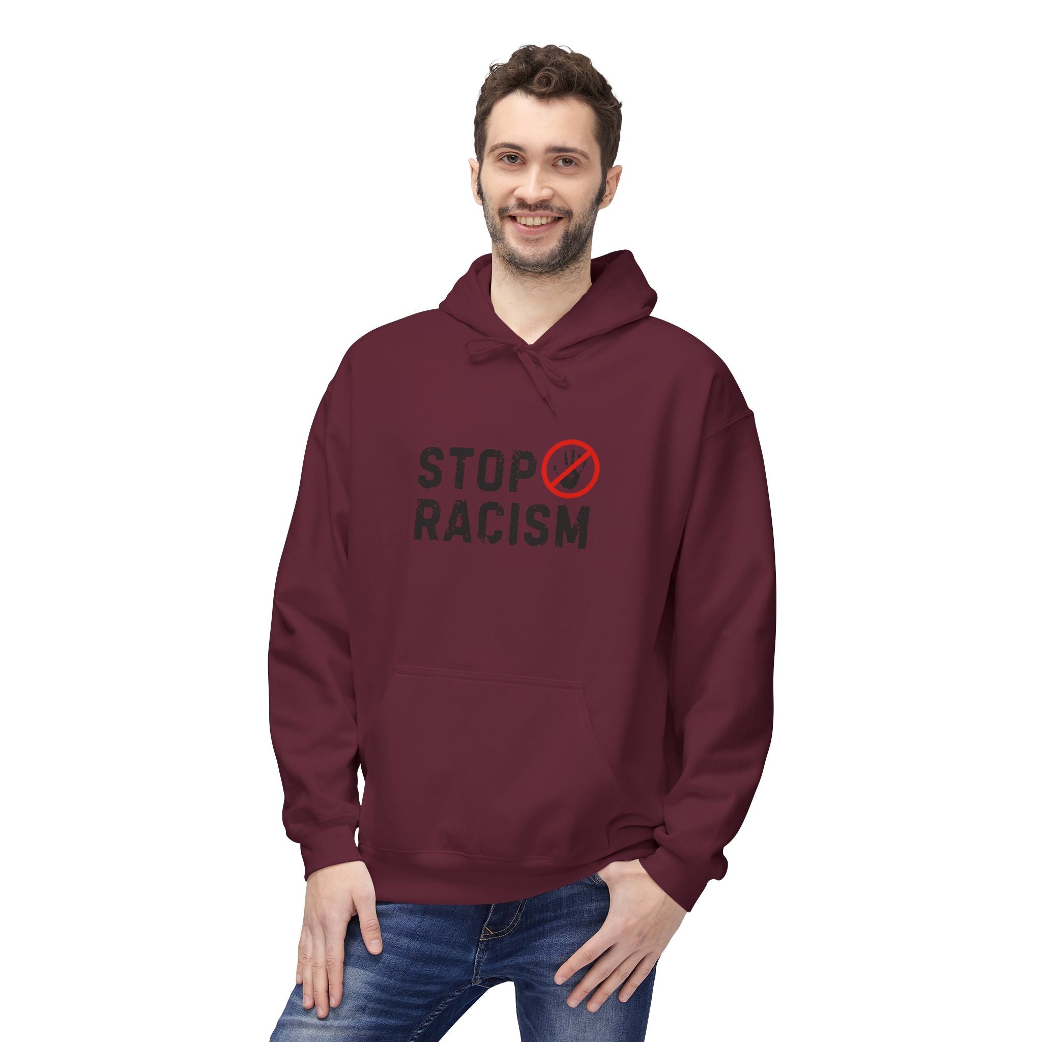 Stop Racism Hoodie — Anti-Racism Statement Pullover