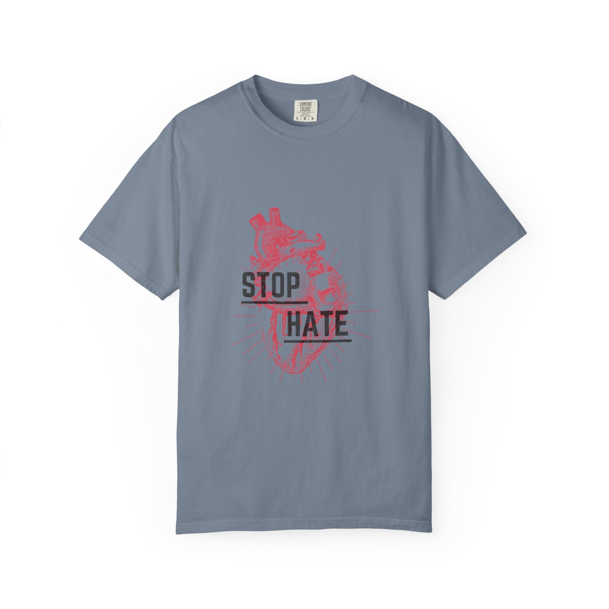 Stop Hate Heart T-Shirt — Anti-Hate Graphic Tee