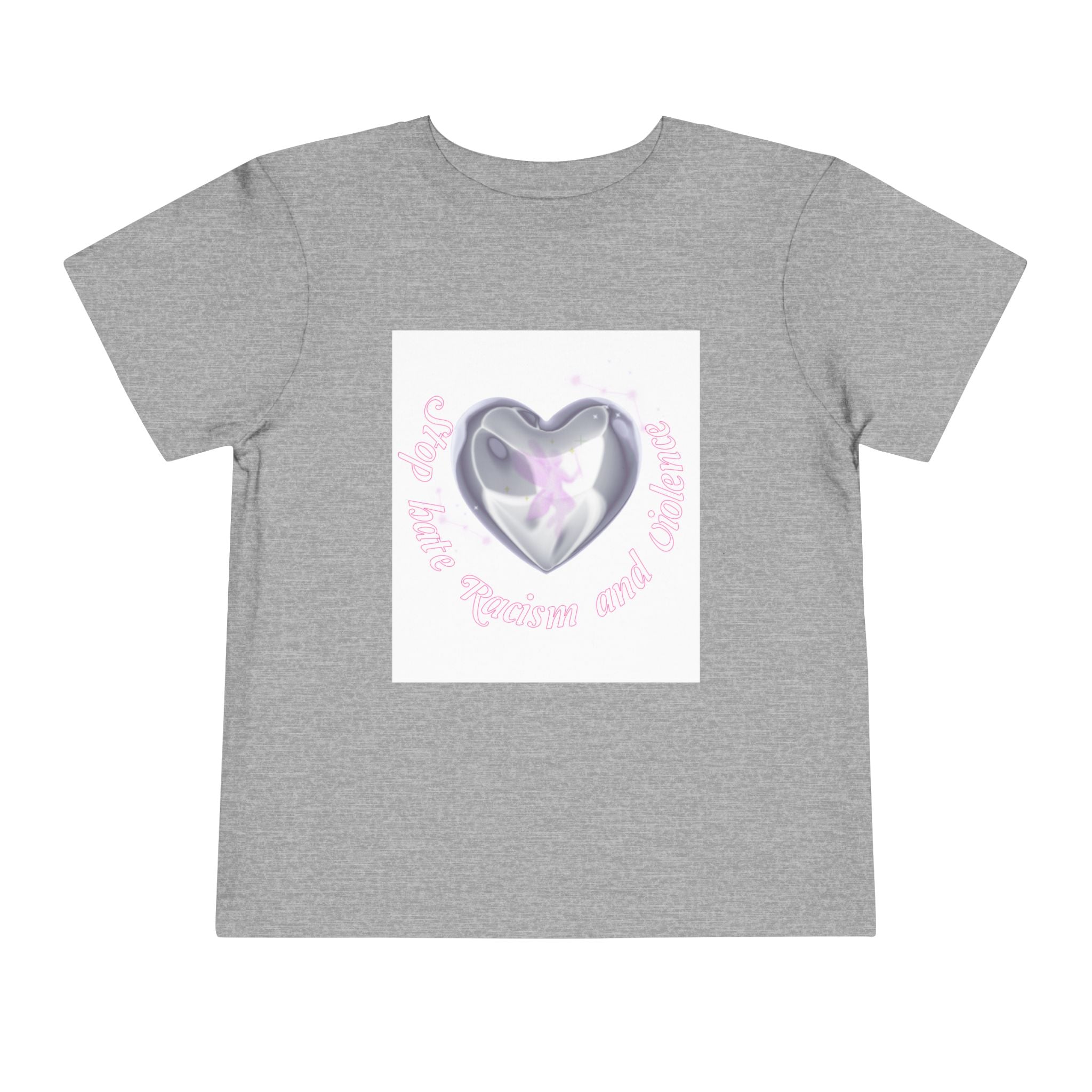 Toddler Tee — Cute Heart Unicorn "So Little, So Fierce and Magical"