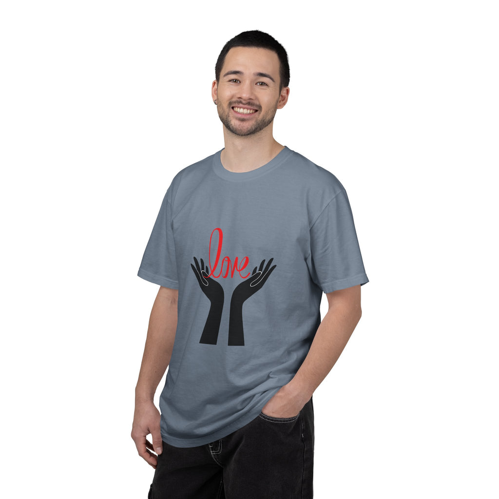 Love Hands T-Shirt — Minimalist Heart Hands Graphic Tee