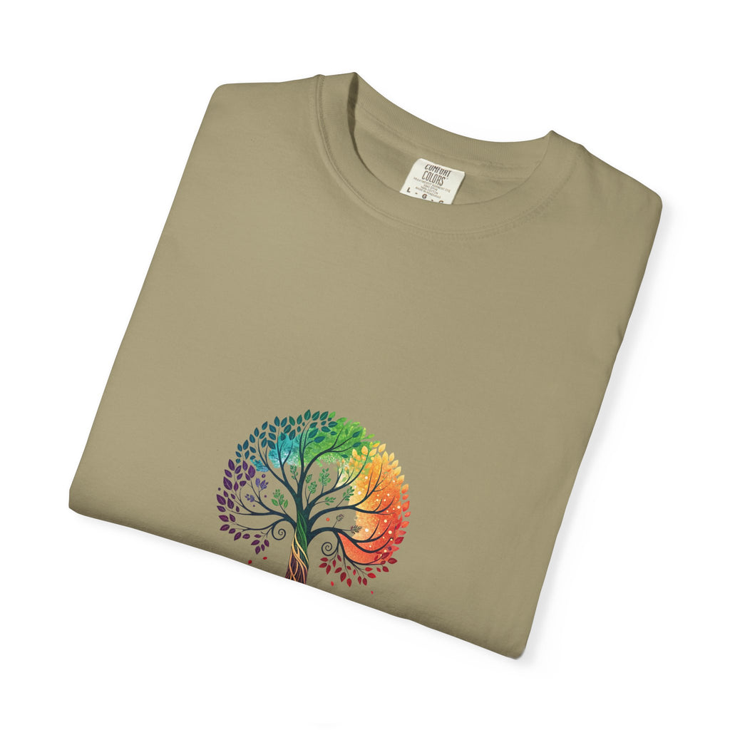 Stop Hate and Racism Tree T-Shirt — Rainbow Unity Tee