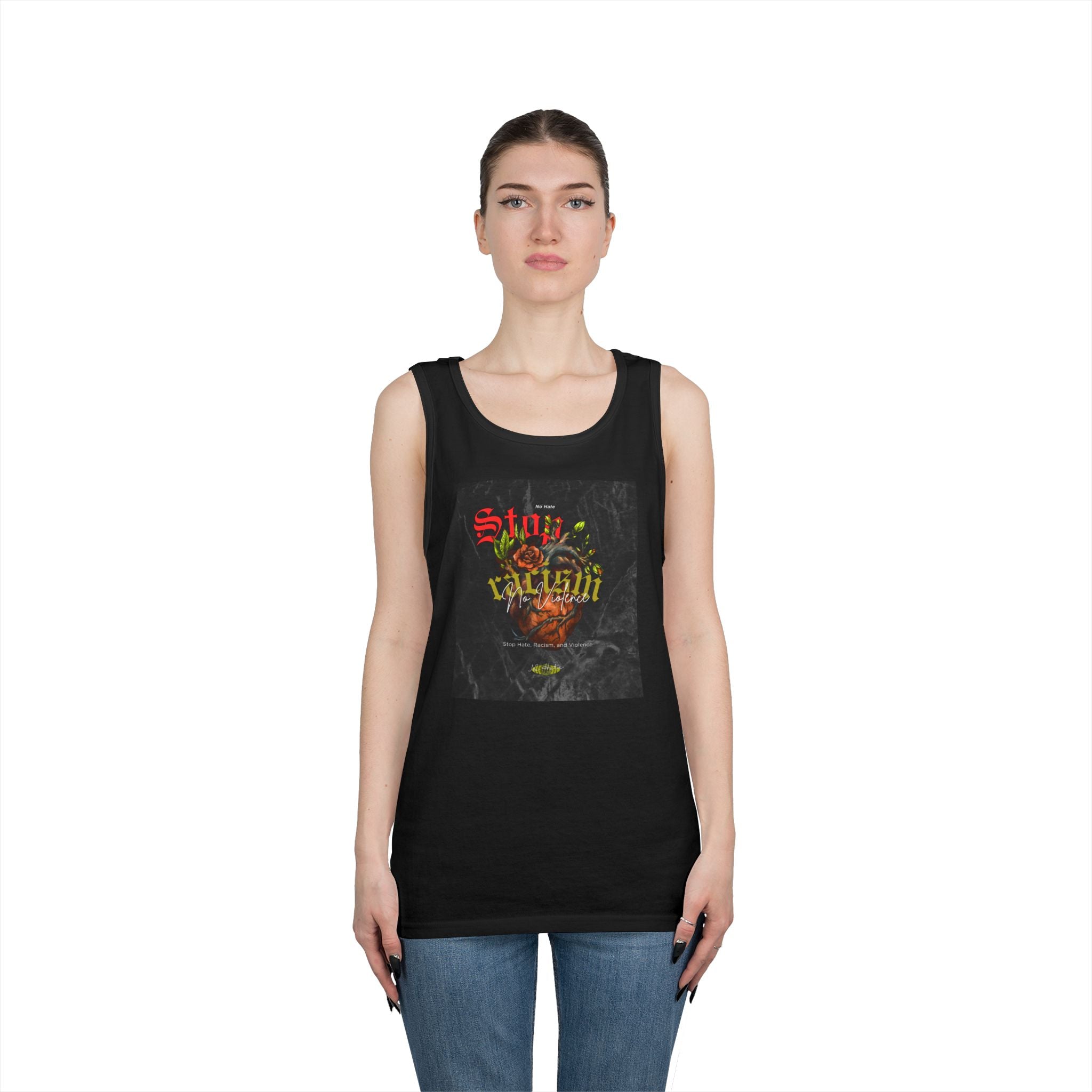 Skull & Crown Graphic Tank Top — Vintage Gothic Streetwear