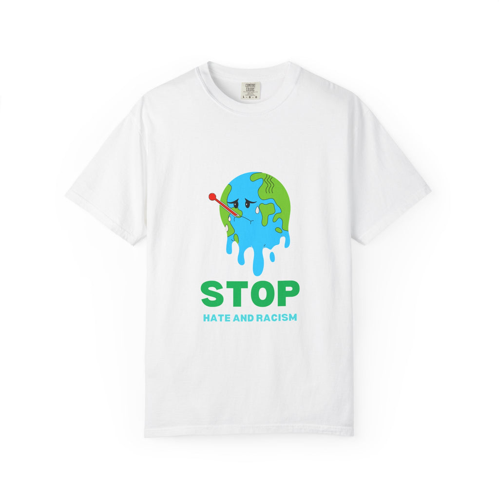 Stop Hate and Racism T-Shirt — Anti-Racism Earth Graphic Tee