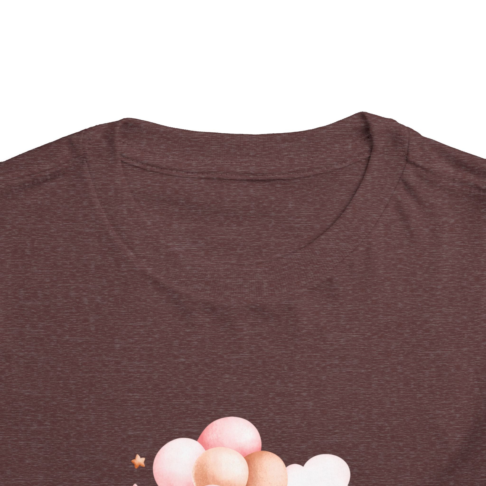 Toddler Tee — Cute Teddy with Balloons “Stop Hate and Racism”