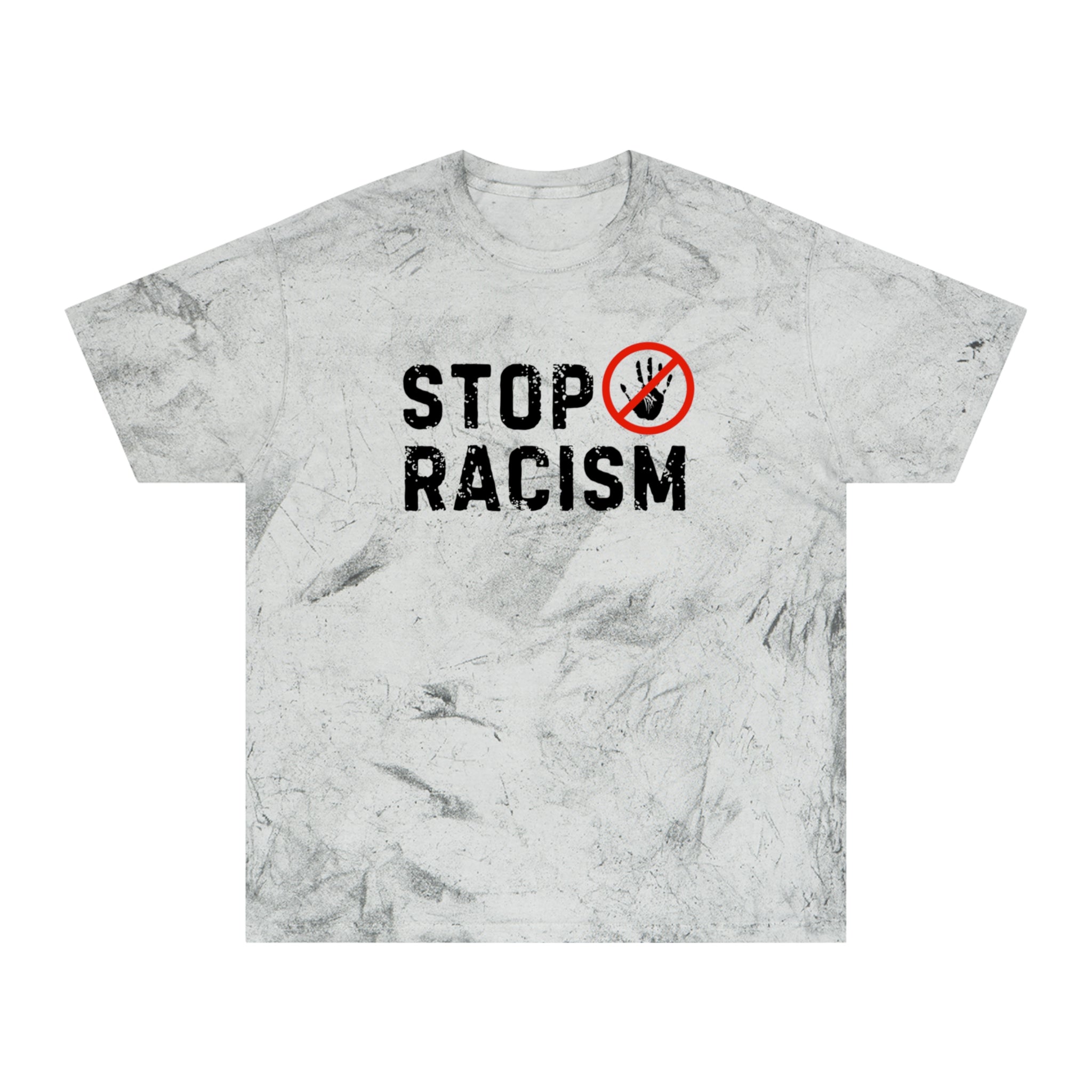 Stop Racism T-Shirt — Vintage Tie-Dye Protest Tee