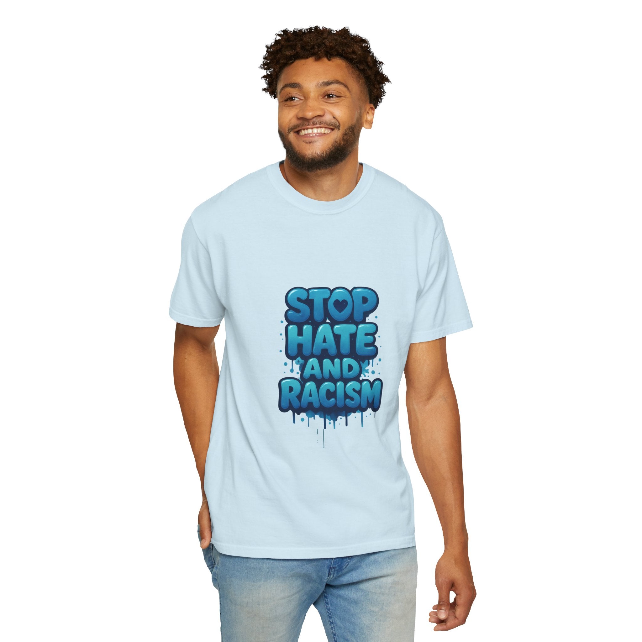 Stop Hate and Racism T-Shirt — Bold Anti-Racism Graphic Tee