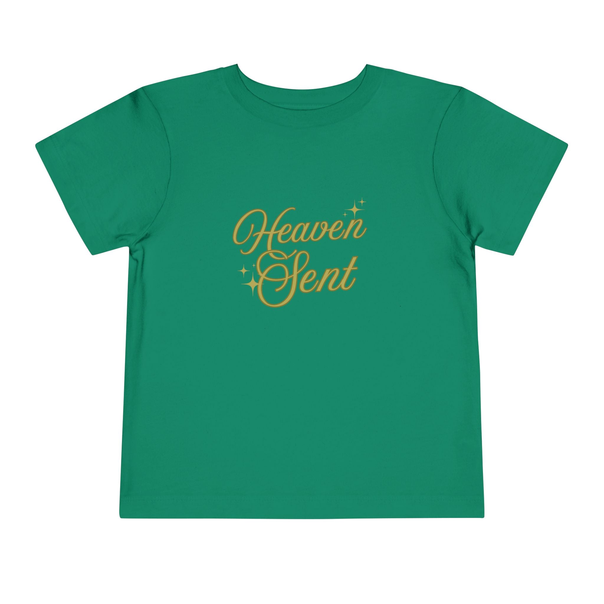 Heaven Sent Toddler Tee — Gold Script Baby Shirt