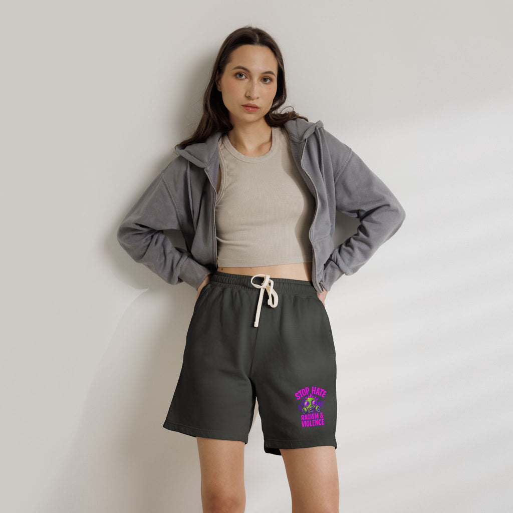 Lightweight Fleece Sweat Shorts — "Step Back Into Your Era" Retro Graphic