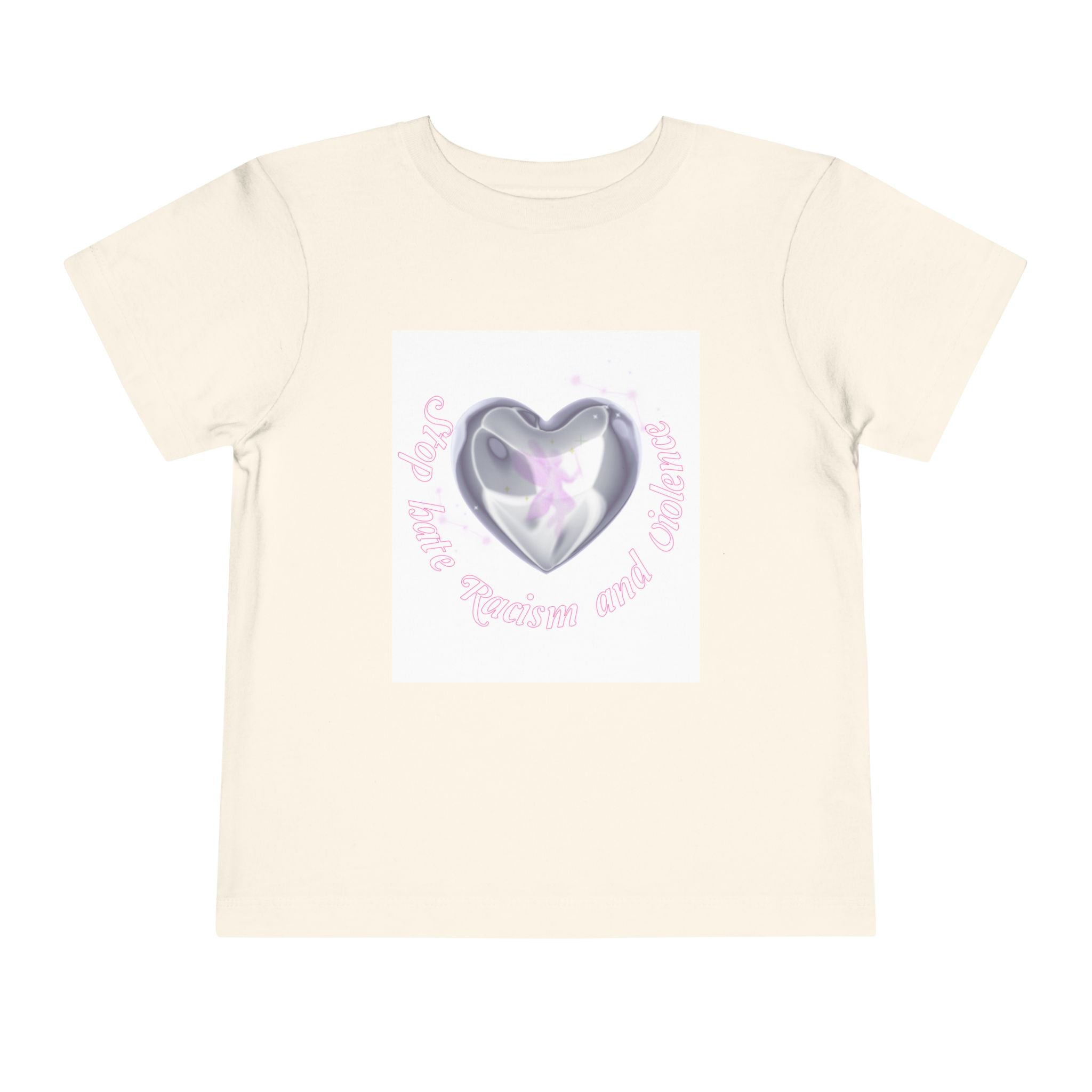 Toddler Tee — Cute Heart Unicorn "So Little, So Fierce and Magical"