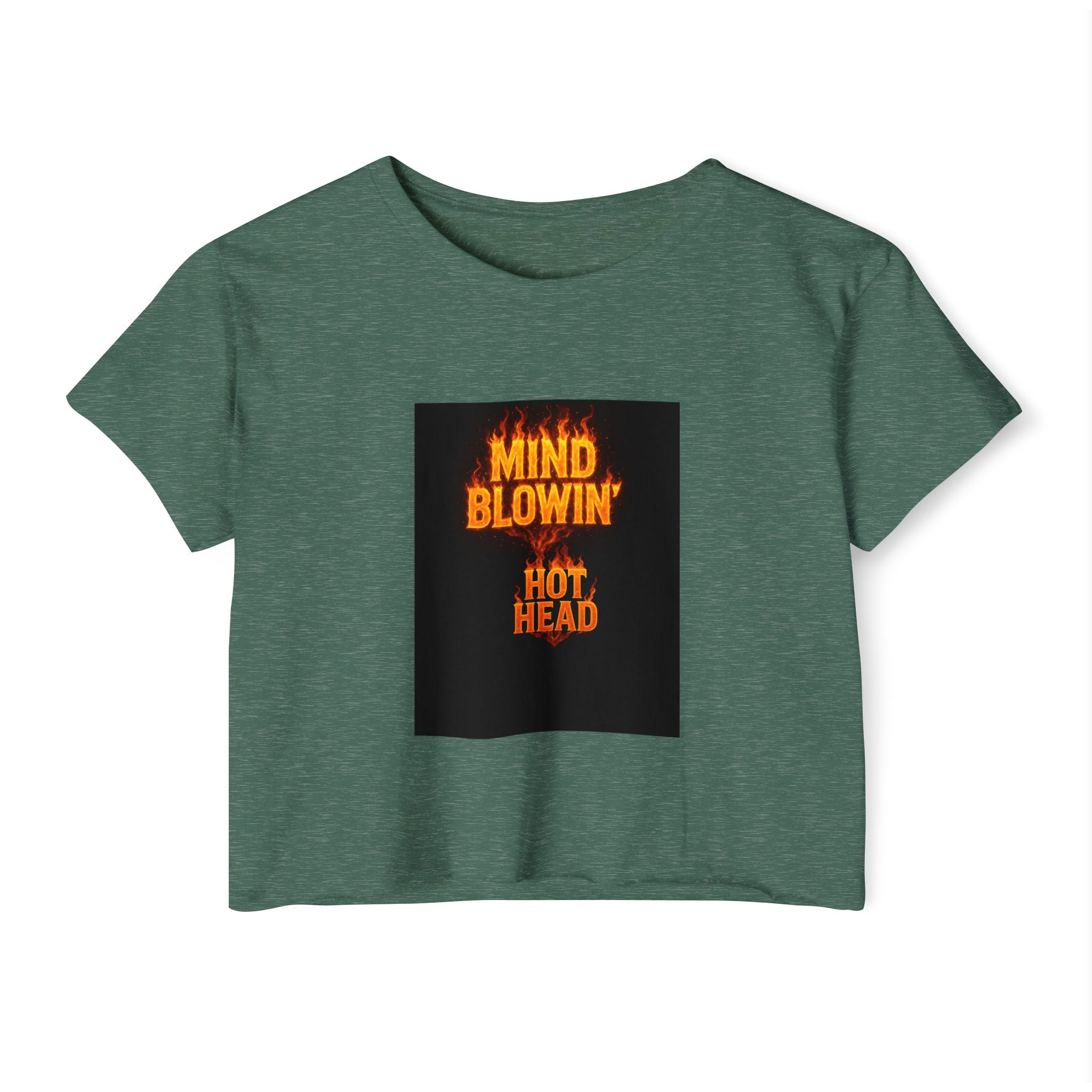 Mind Blown 'Hot Head' Crop Top — Women's Festival Graphic Tee