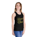 Kid Tank Top - "Heaven Sent" Gold Script Kids Jersey Tank