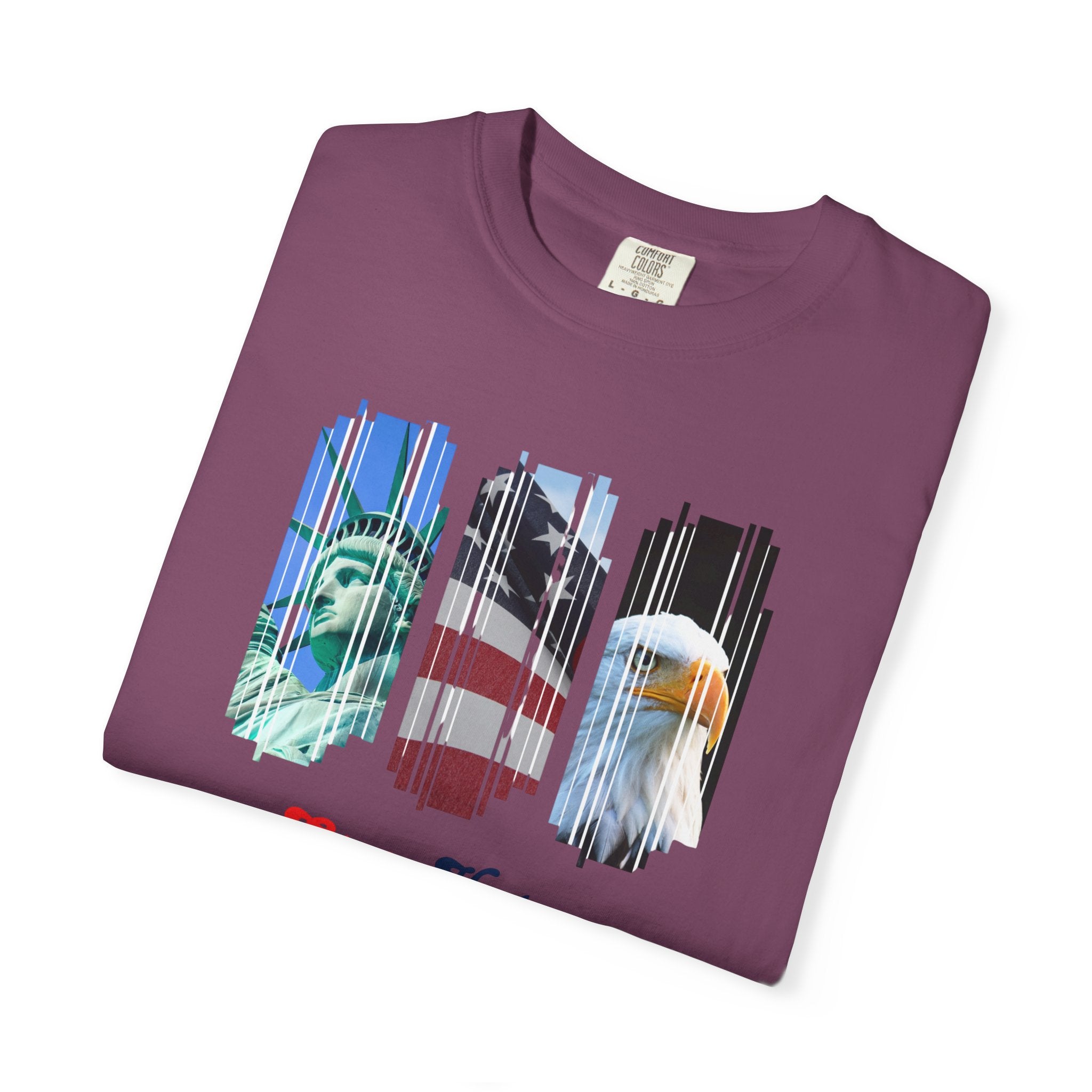 Patriotic 'Stop Hate Racism and Violence' T-Shirt