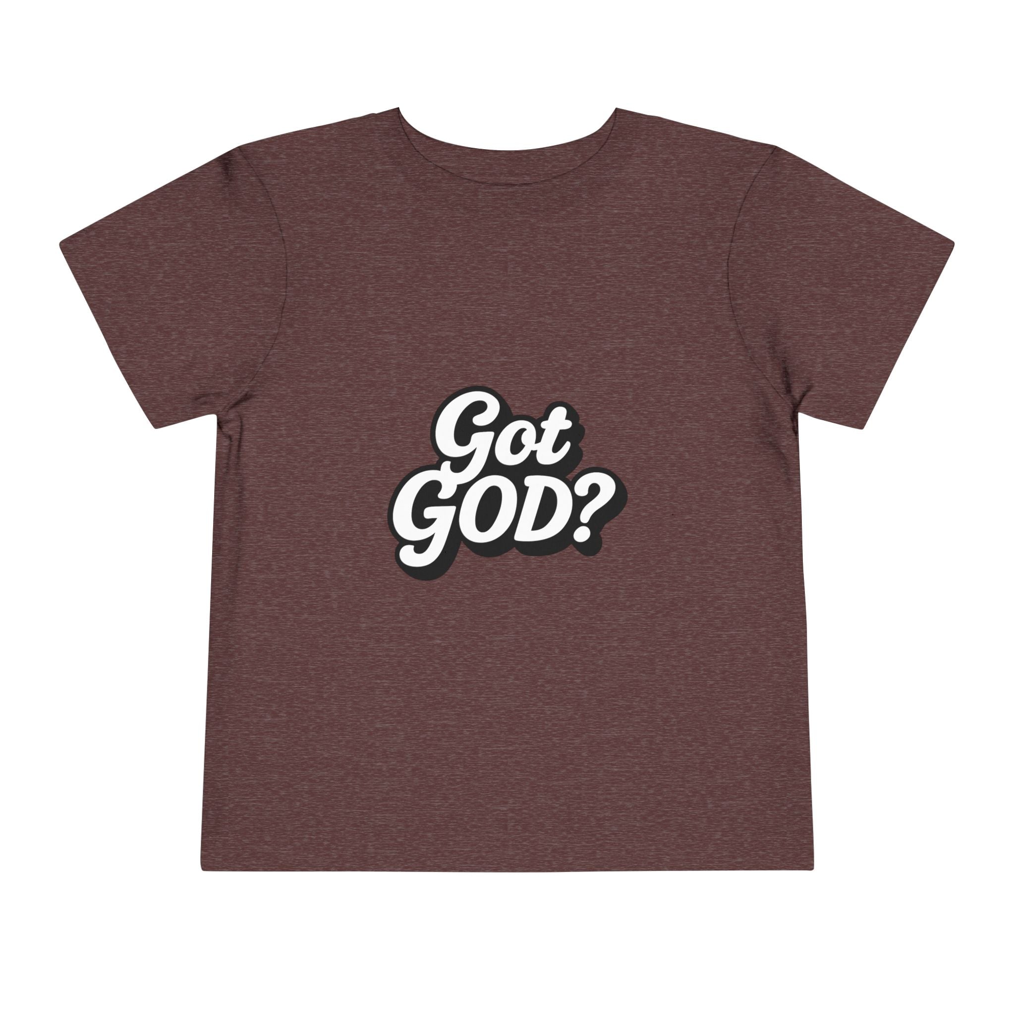 Toddler Tee — "Got GOD?" Christian Graphic Shirt for Kids