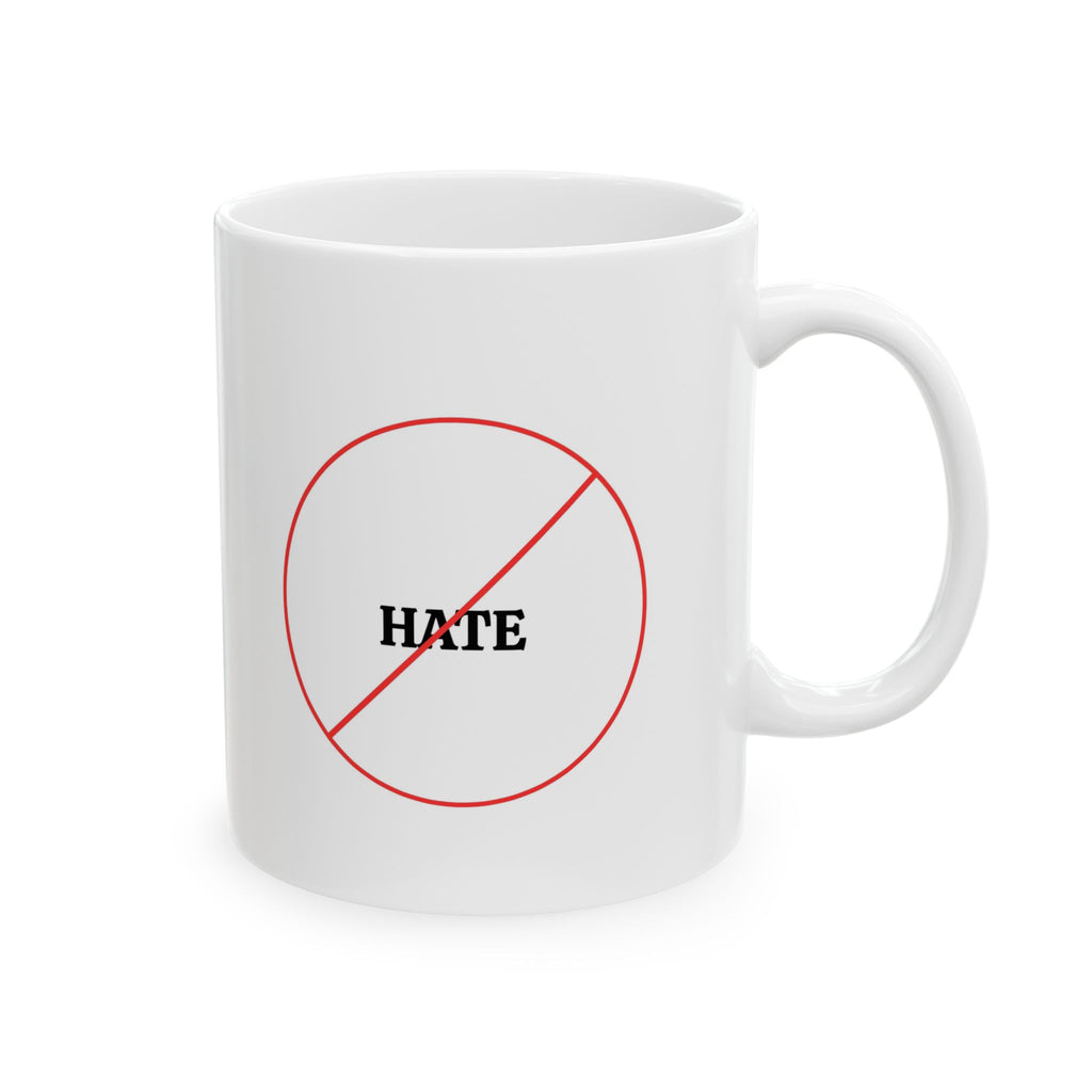 Ceramic Mug – Minimal Red Circle Graphic Coffee Tea Cup (11oz, 15oz)