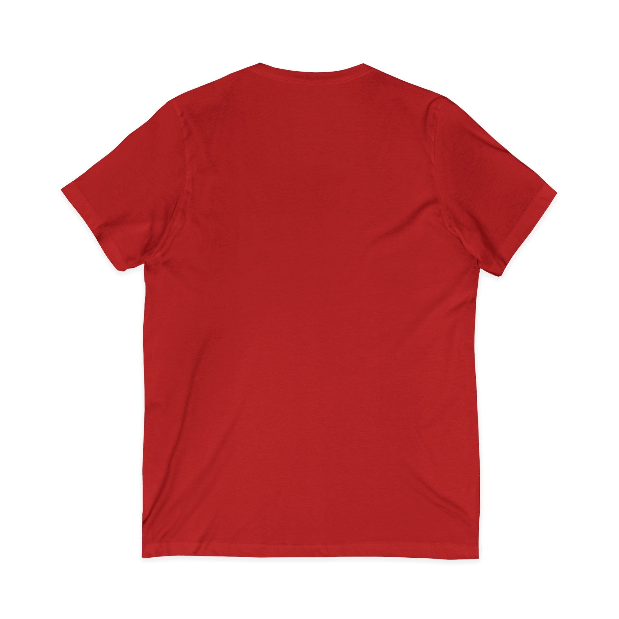STOP Graphic V-Neck Tee — Bold Typographic Statement Shirt