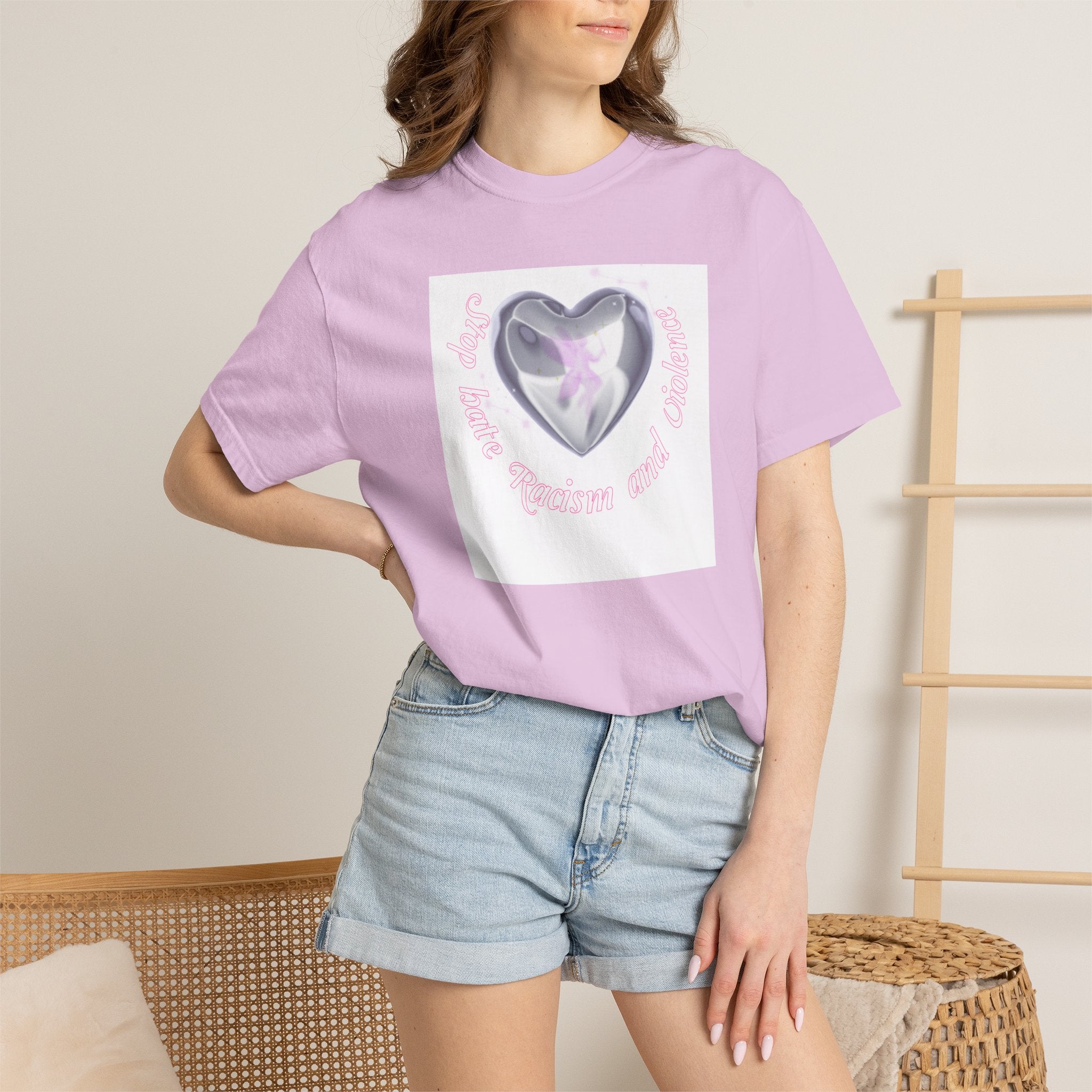 Heart Butterfly Tee — "Love, Hope, Passion and Patience" Graphic T-Shirt