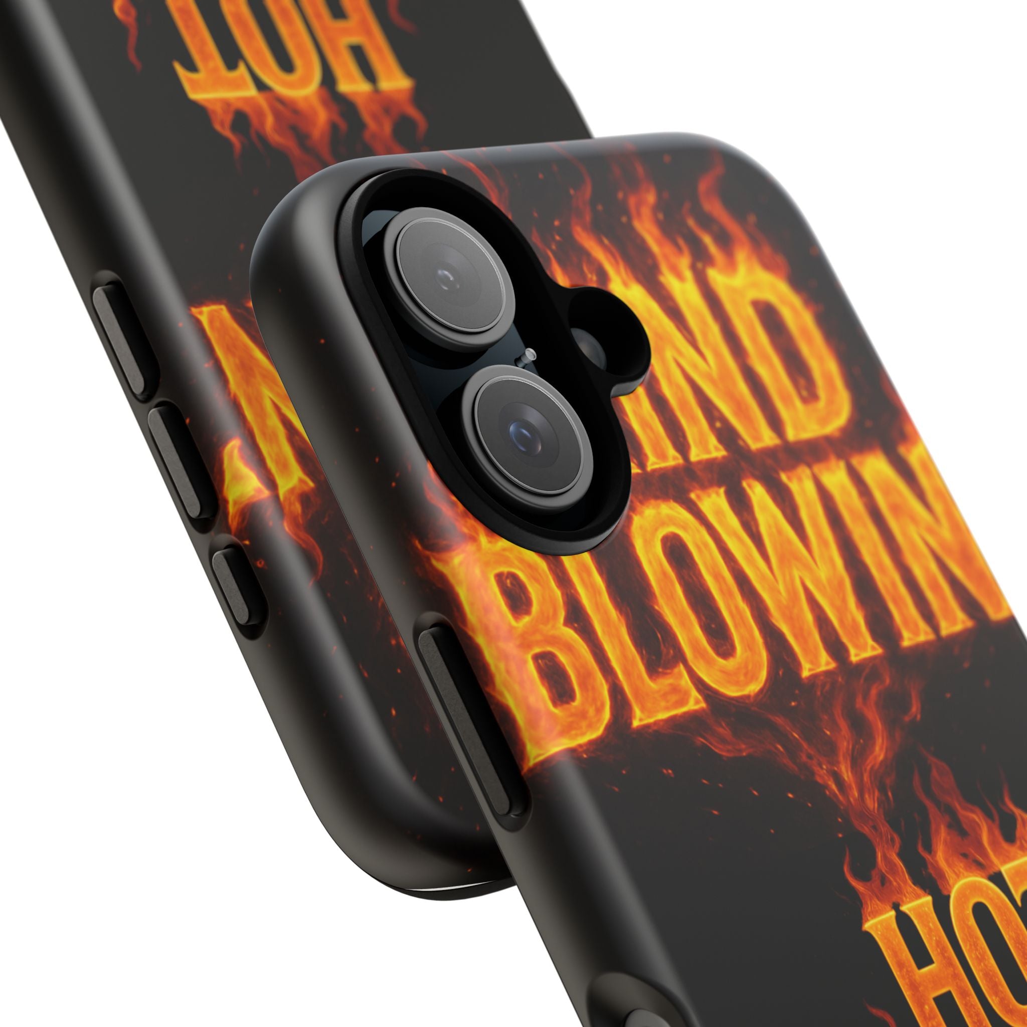 Blowin' Hot Head Phone Case – Fiery Graphic Protective Cover