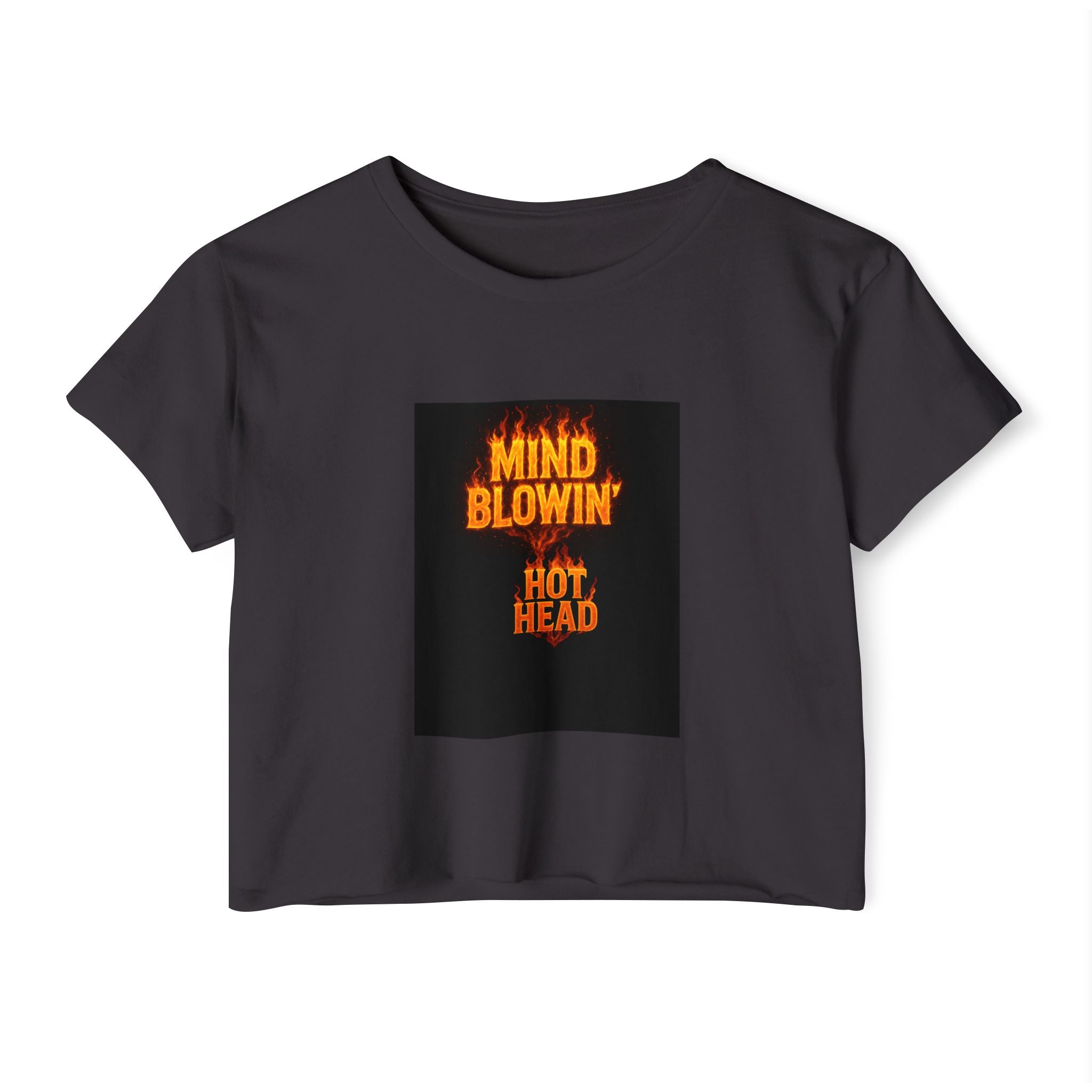 Mind Blown 'Hot Head' Crop Top — Women's Festival Graphic Tee