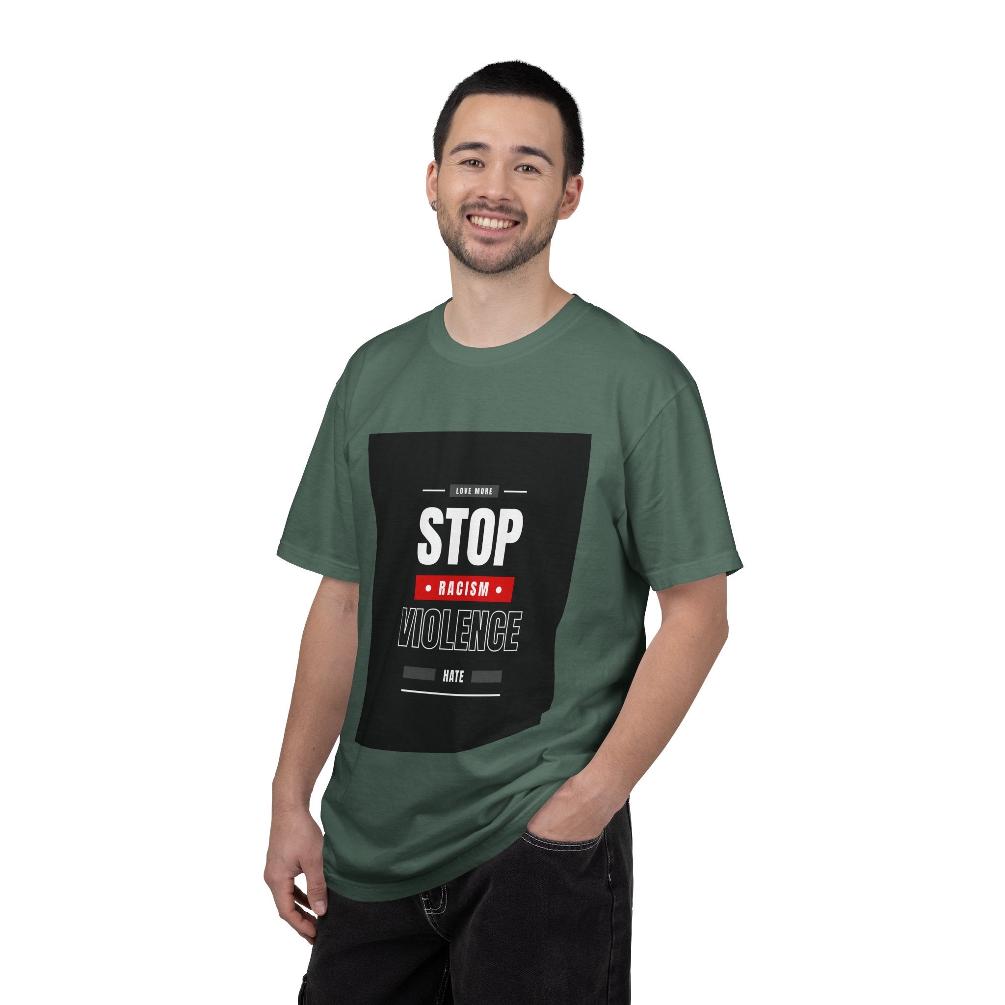 Stop Racism Stop Violence T-Shirt — Anti-Racism Protest Tee