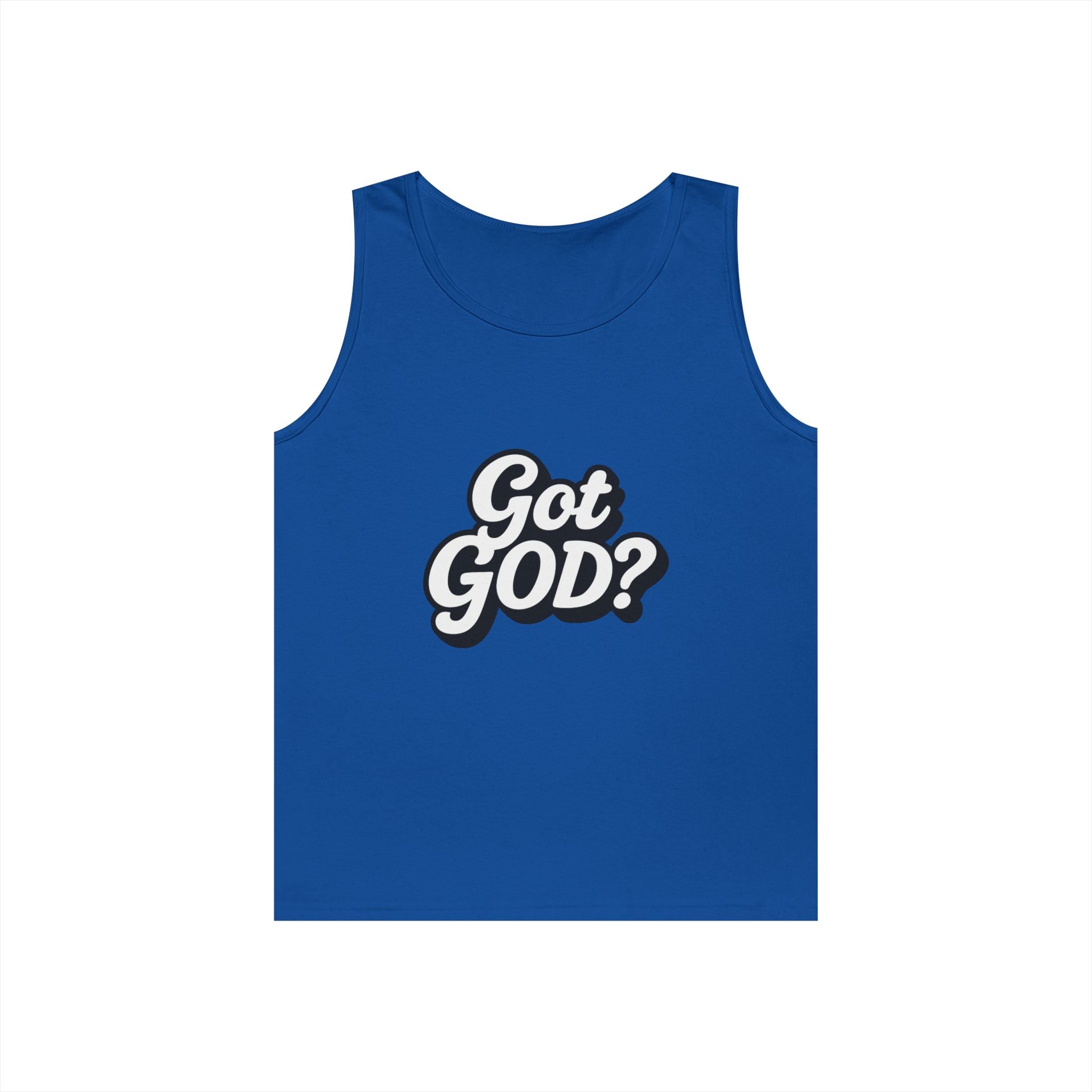 Got God? Tank Top — Retro Script Faith Graphic Tank