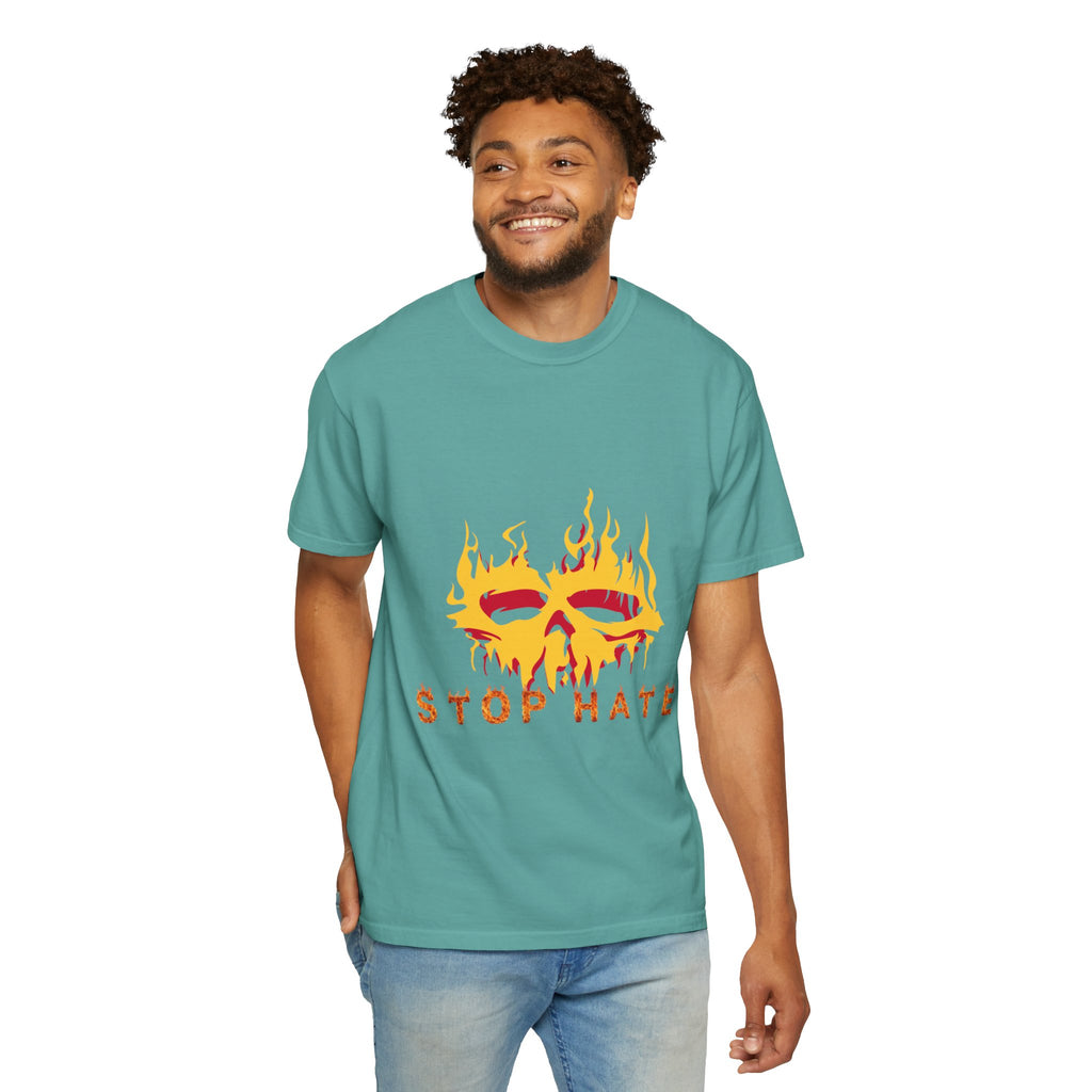Stop Hate Flame Mask T-Shirt