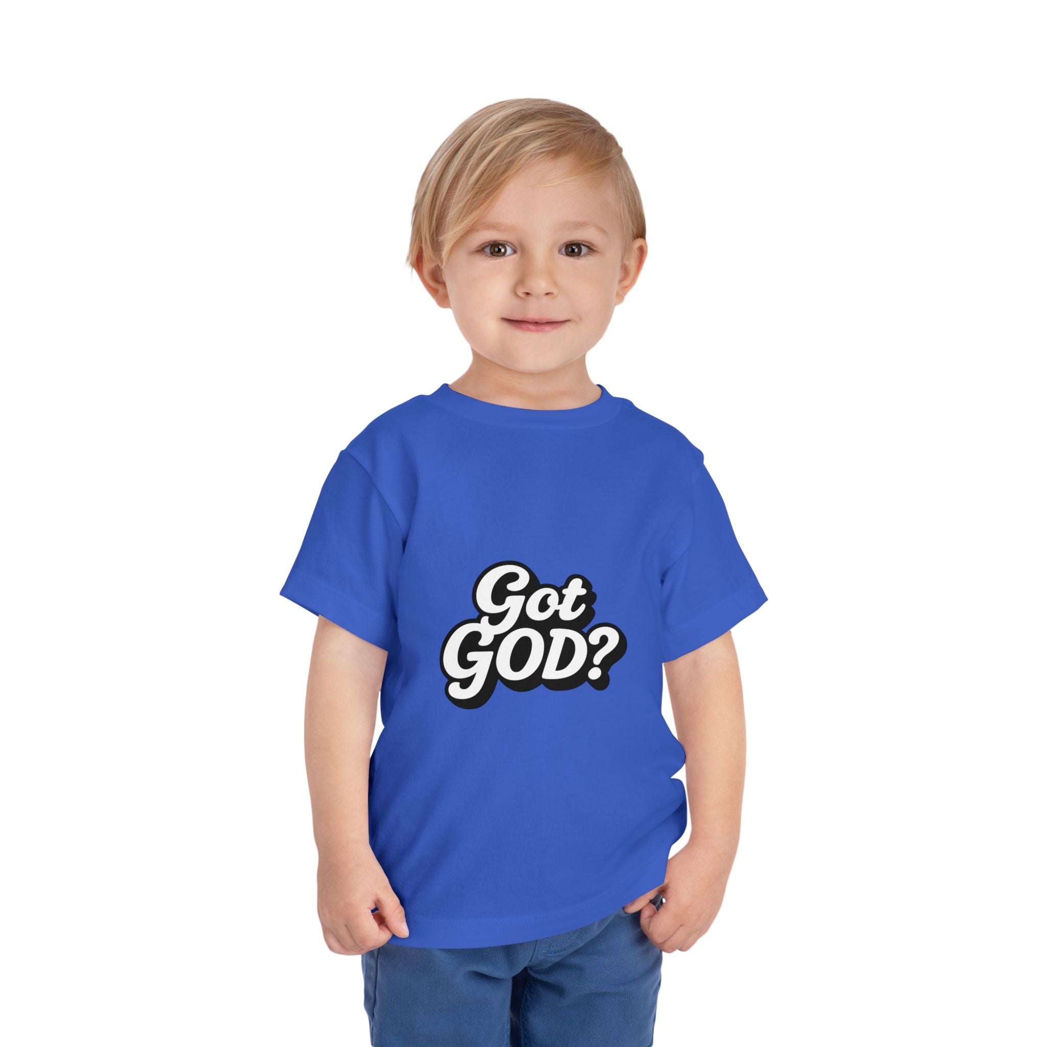 Toddler Tee — "Got GOD?" Christian Graphic Shirt for Kids