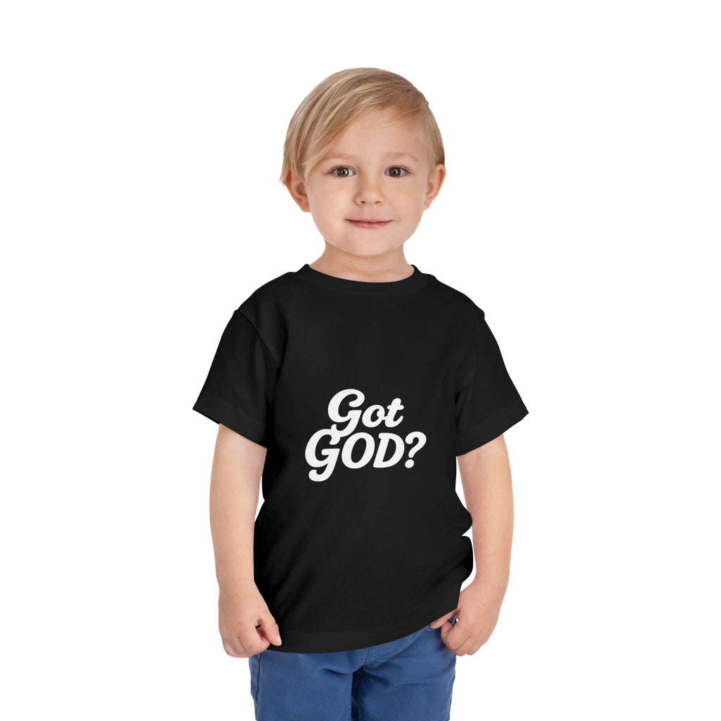 Toddler Tee — "Got GOD?" Christian Graphic Shirt for Kids