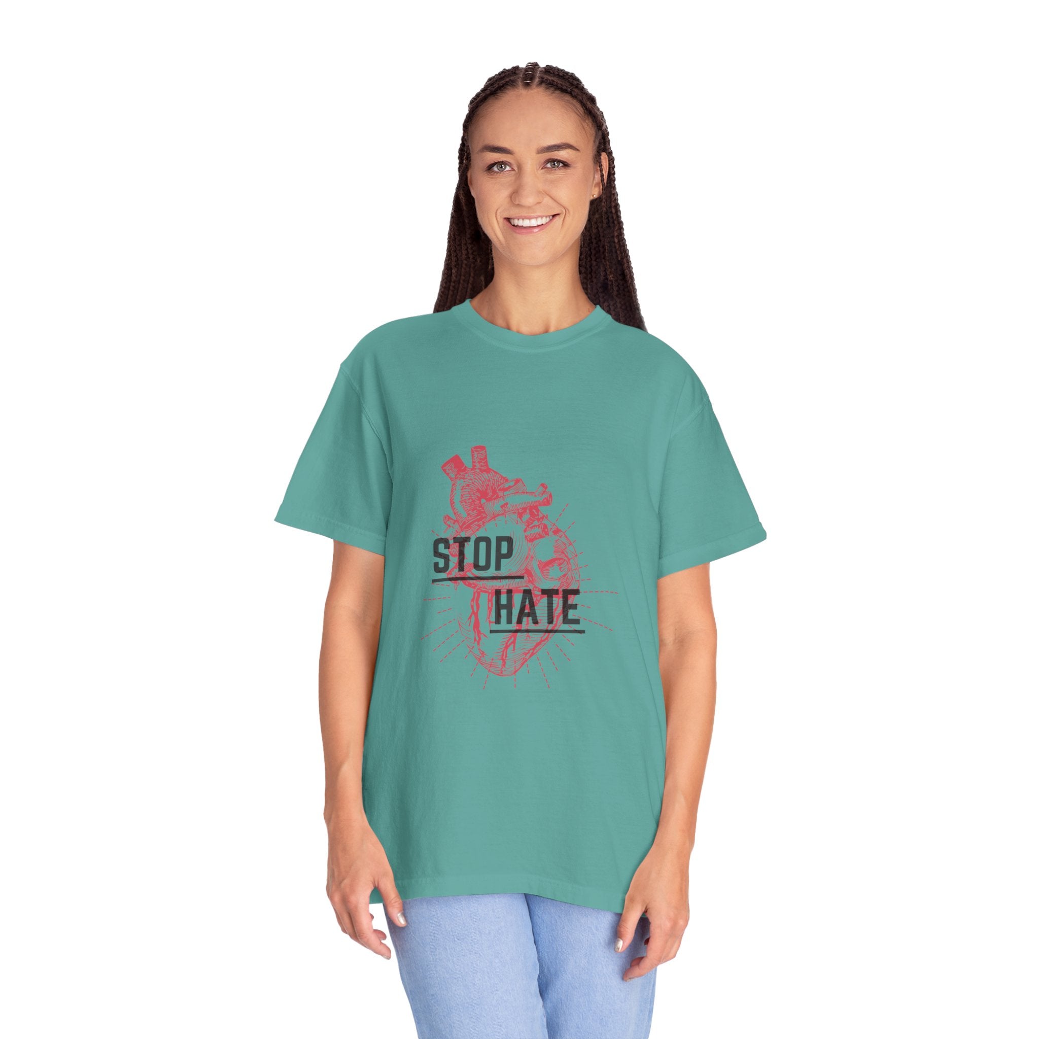 Stop Hate Heart T-Shirt — Anti-Hate Graphic Tee