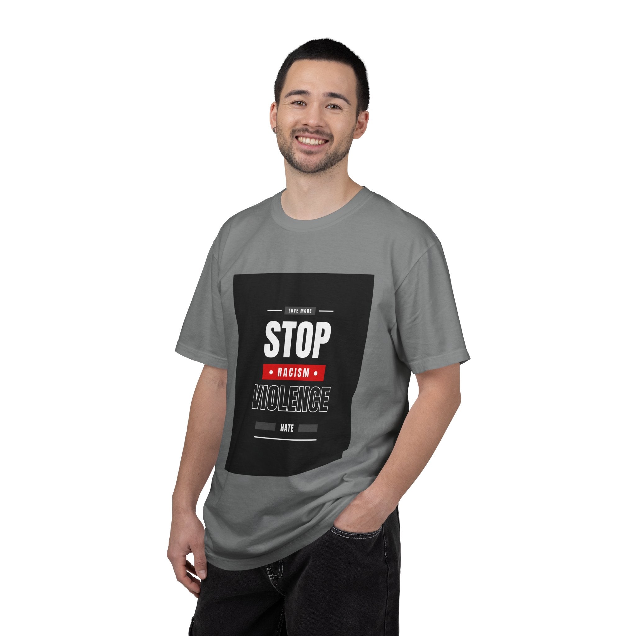 Stop Racism Stop Violence T-Shirt — Anti-Racism Protest Tee