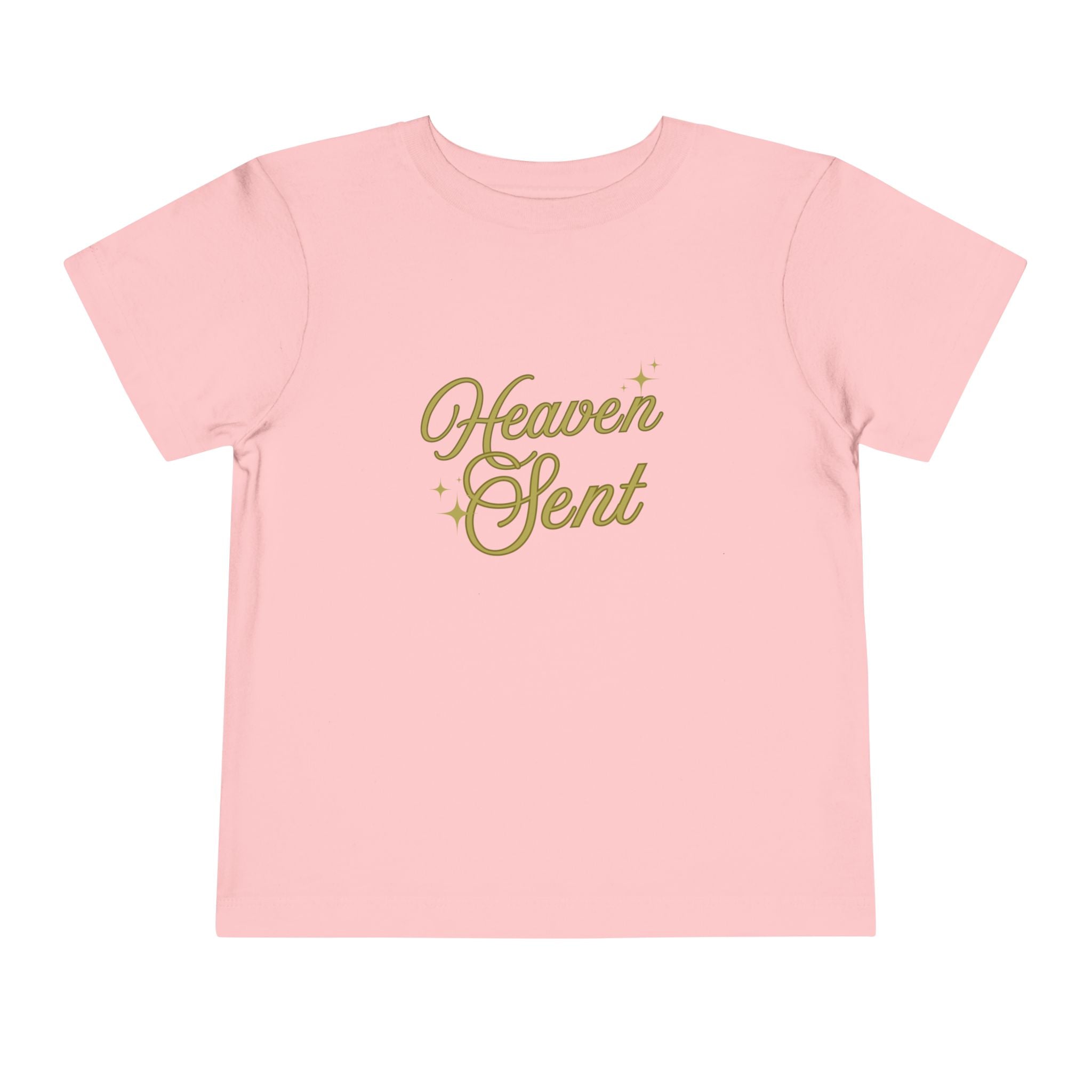 Heaven Sent Toddler Tee — Gold Script Baby Shirt