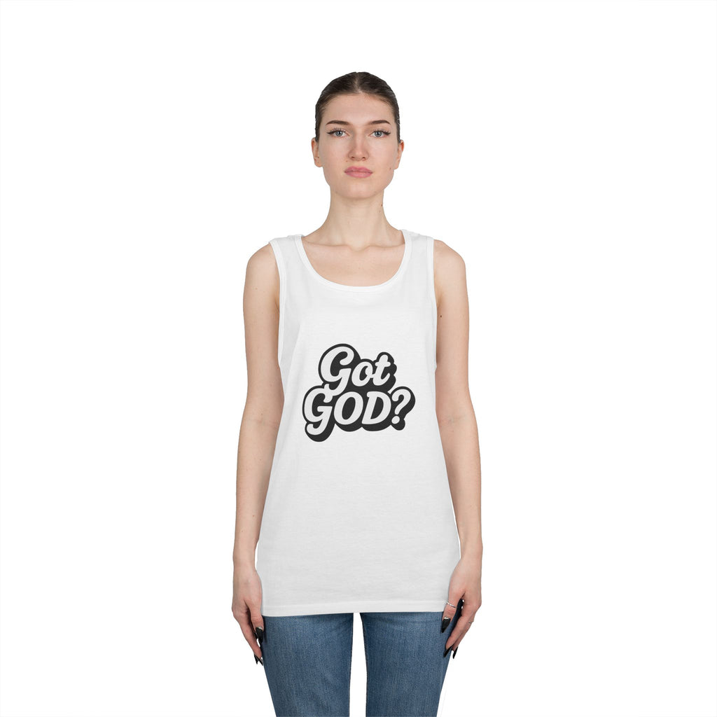 Got God? Tank Top — Retro Script Faith Graphic Tank