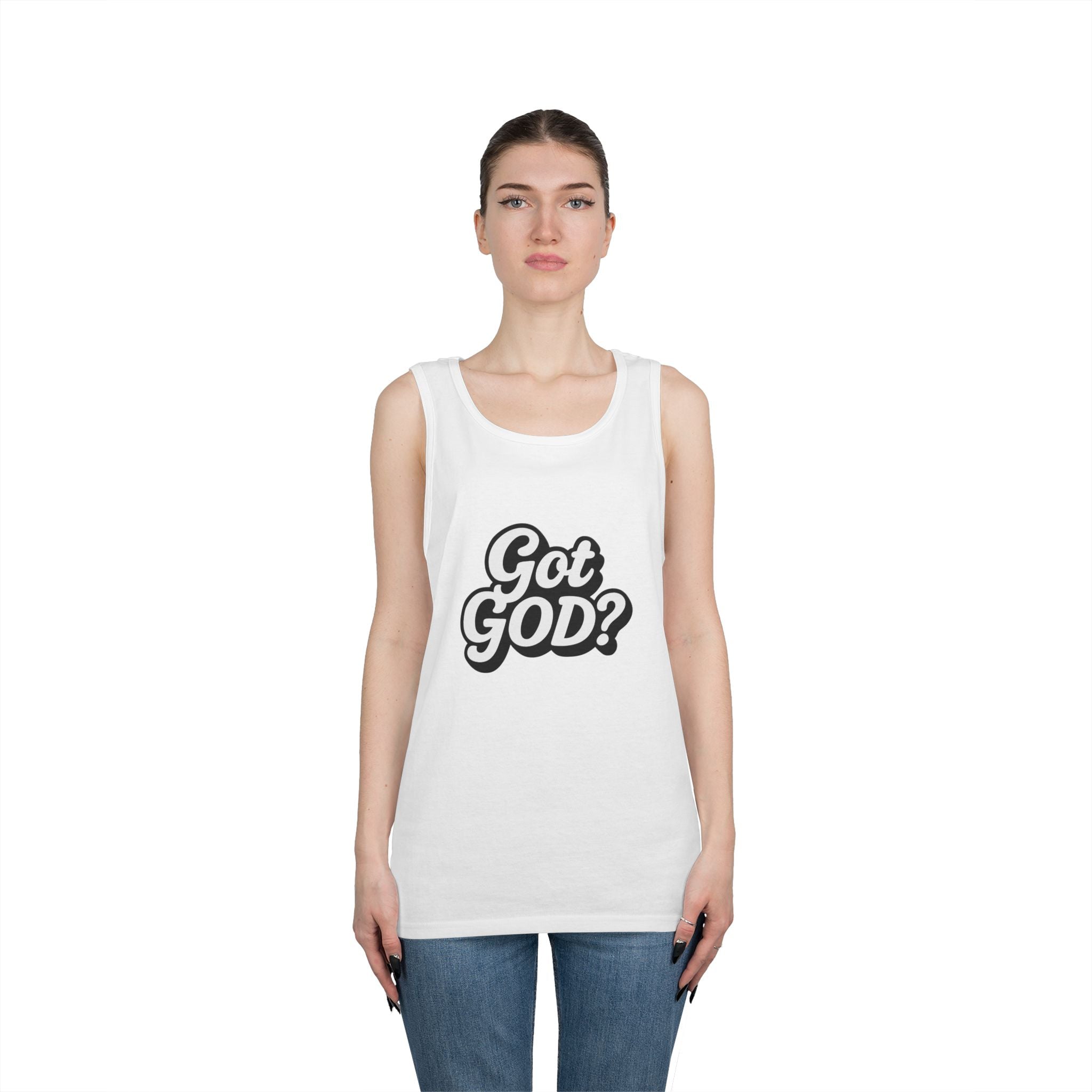 Got God? Tank Top — Retro Script Faith Graphic Tank