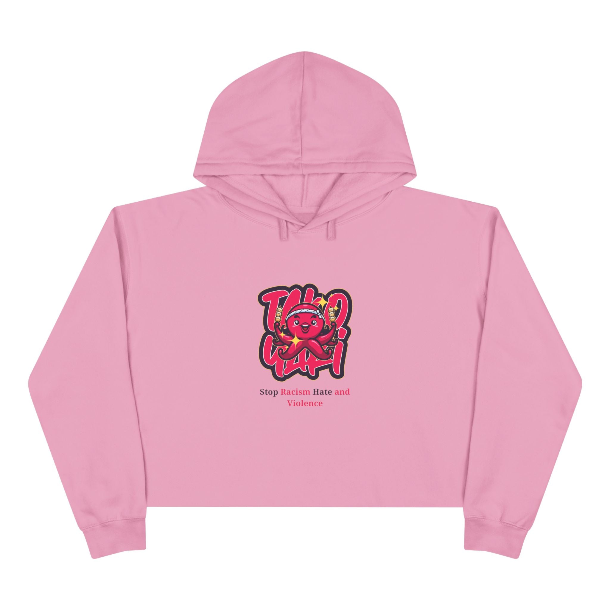 Crop Hoodie – Stop Gender-Based Violence Graphic Crop Hoodie