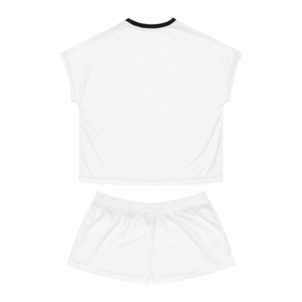 Women’s Pajama Short Set — Minimal Heart 'Love' Sleepwear