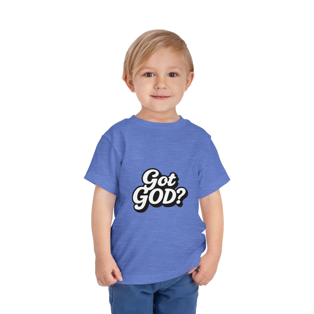 Toddler Tee — "Got GOD?" Christian Graphic Shirt for Kids