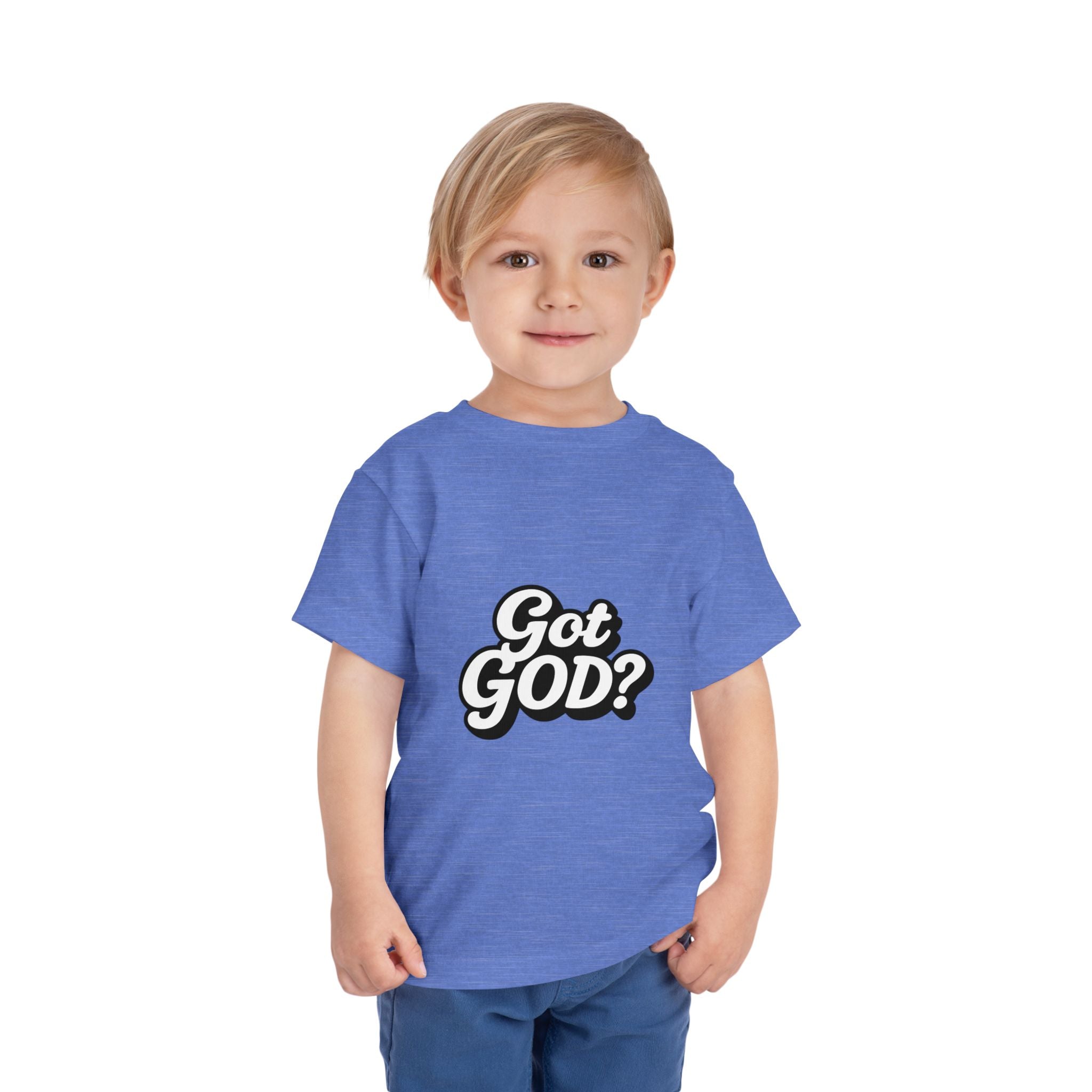 Toddler Tee — "Got GOD?" Christian Graphic Shirt for Kids
