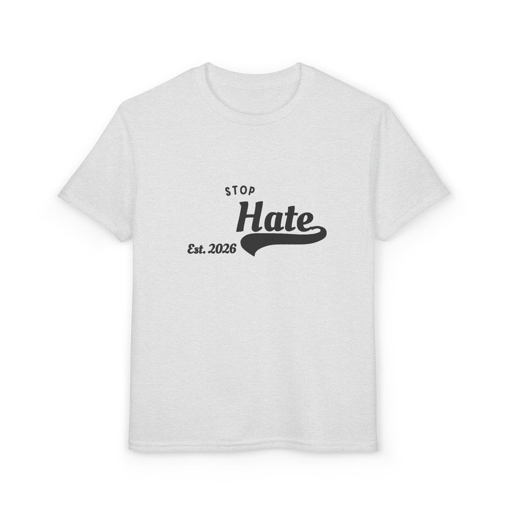 Youth T-Shirt — "Stop Hate Est. 2020" Graphic Tee