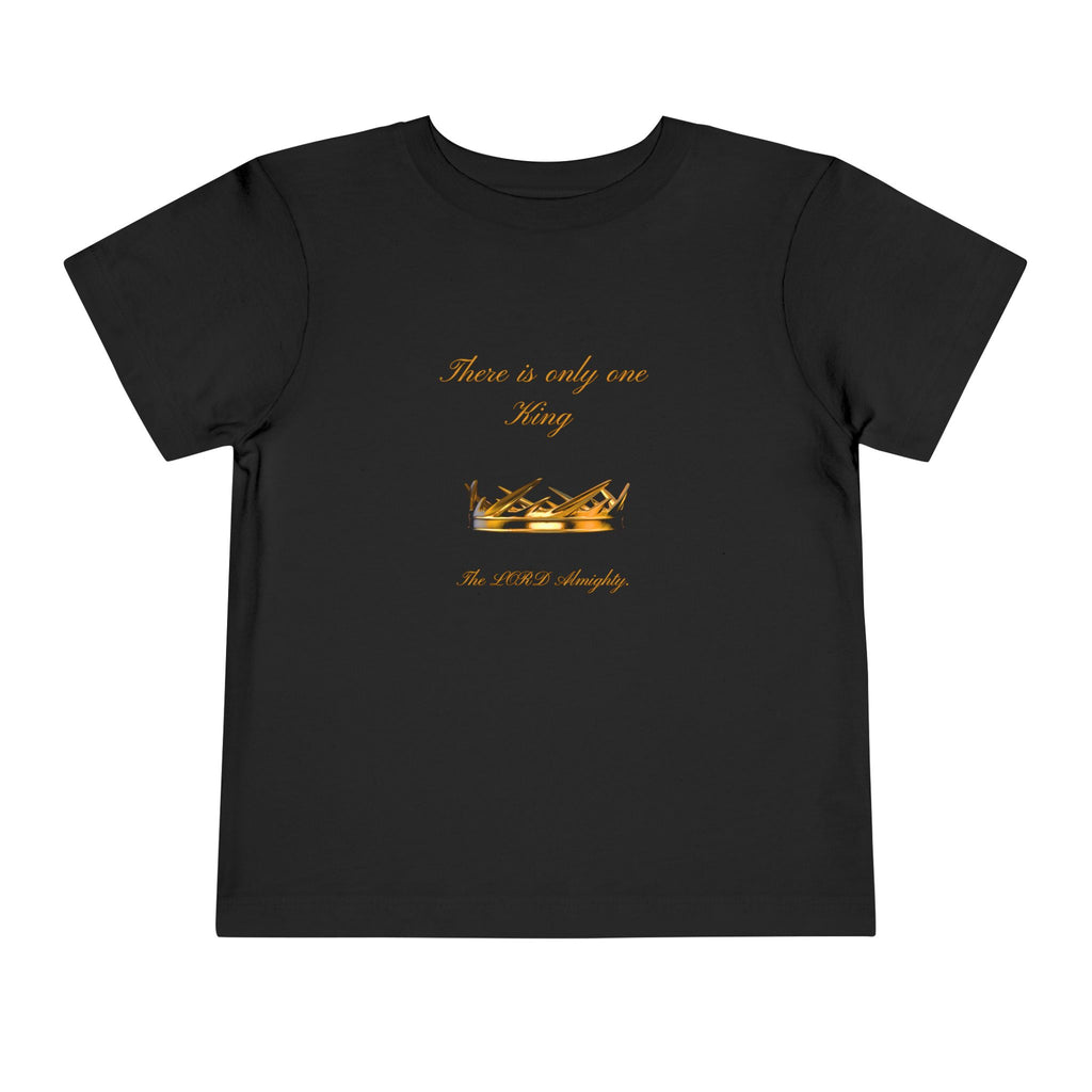 Toddler Tee - 'There is only one King' Crown Christian Baby Shirt