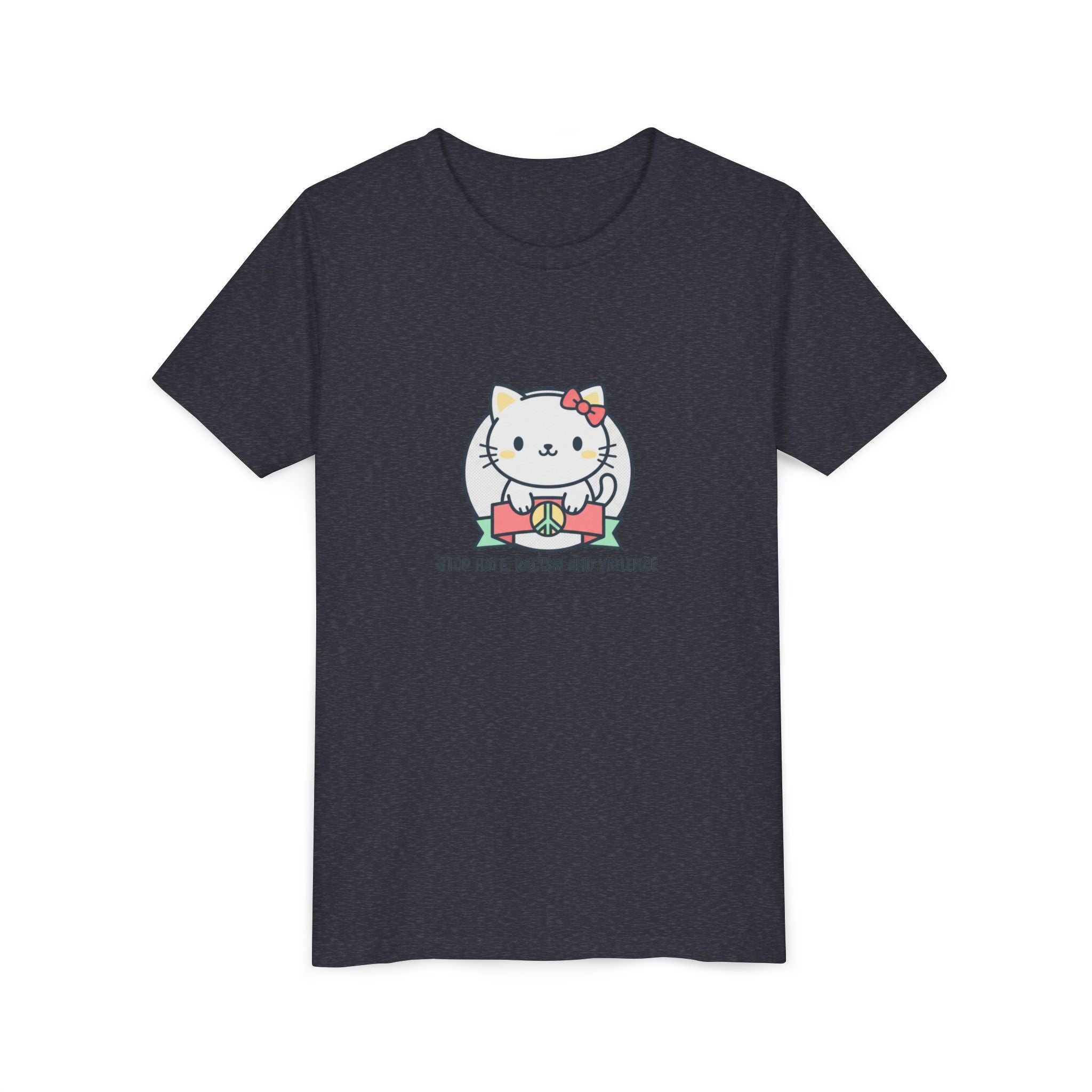 Youth Tee — HELLO KITTY STOP HATE RACISM VIOLENCE