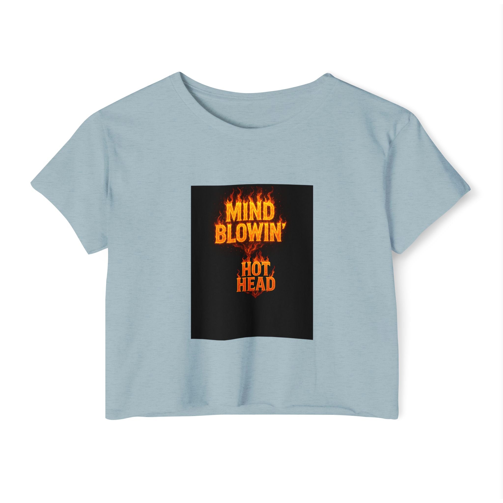 Mind Blown 'Hot Head' Crop Top — Women's Festival Graphic Tee